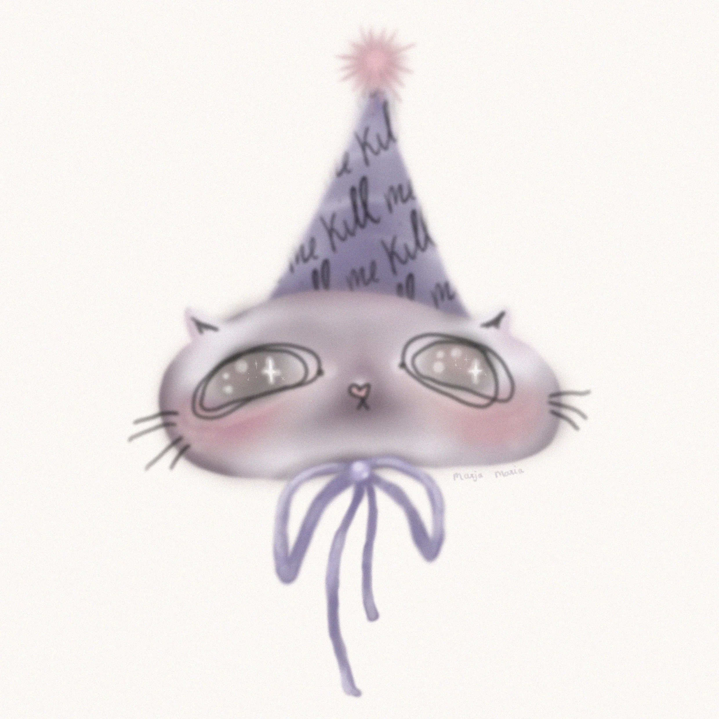 Kill me kitty · digital - white