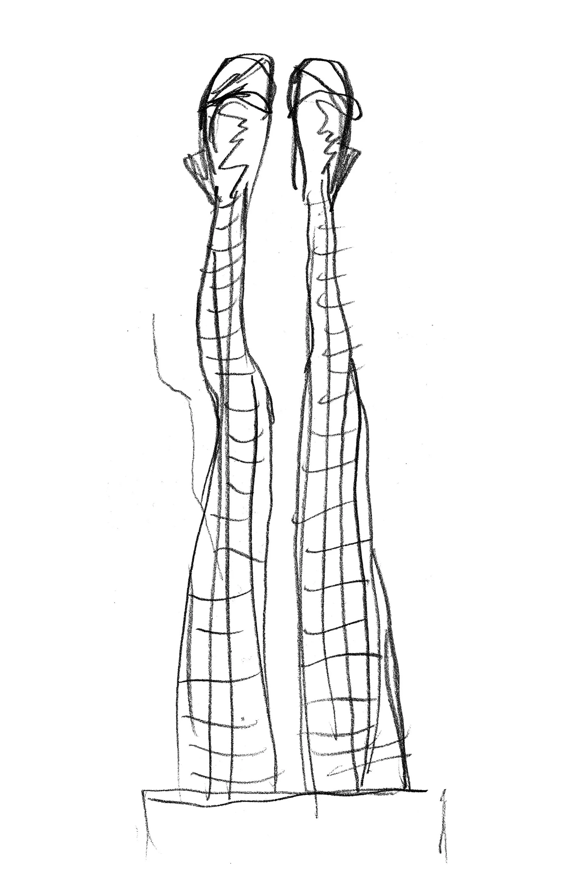 Legs · pencil on paper