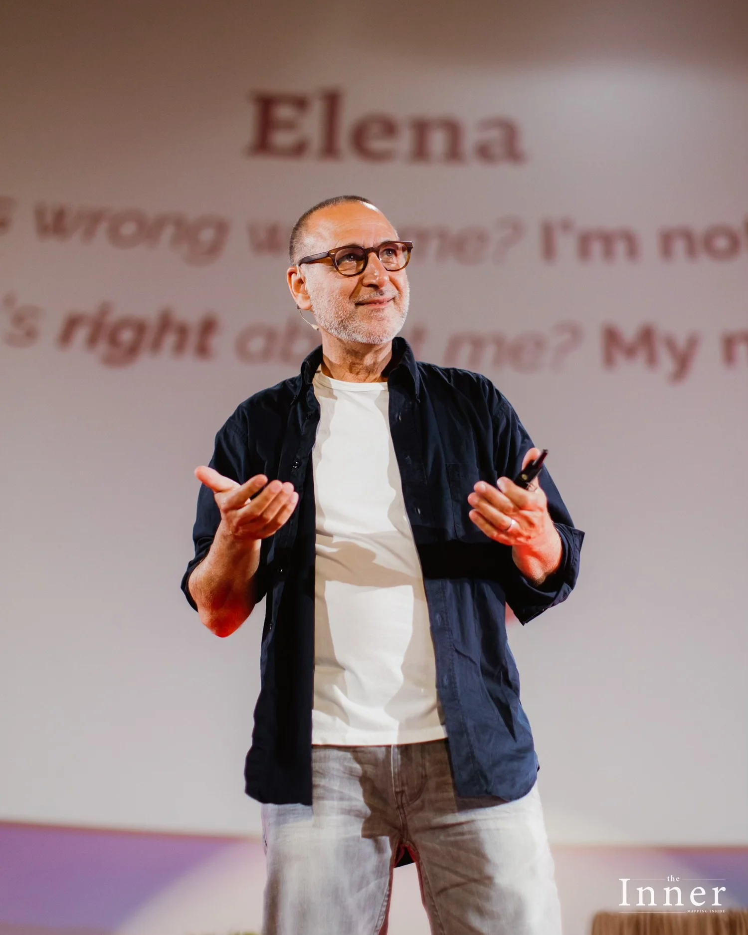 David Bedrick teaching live in front of an audience