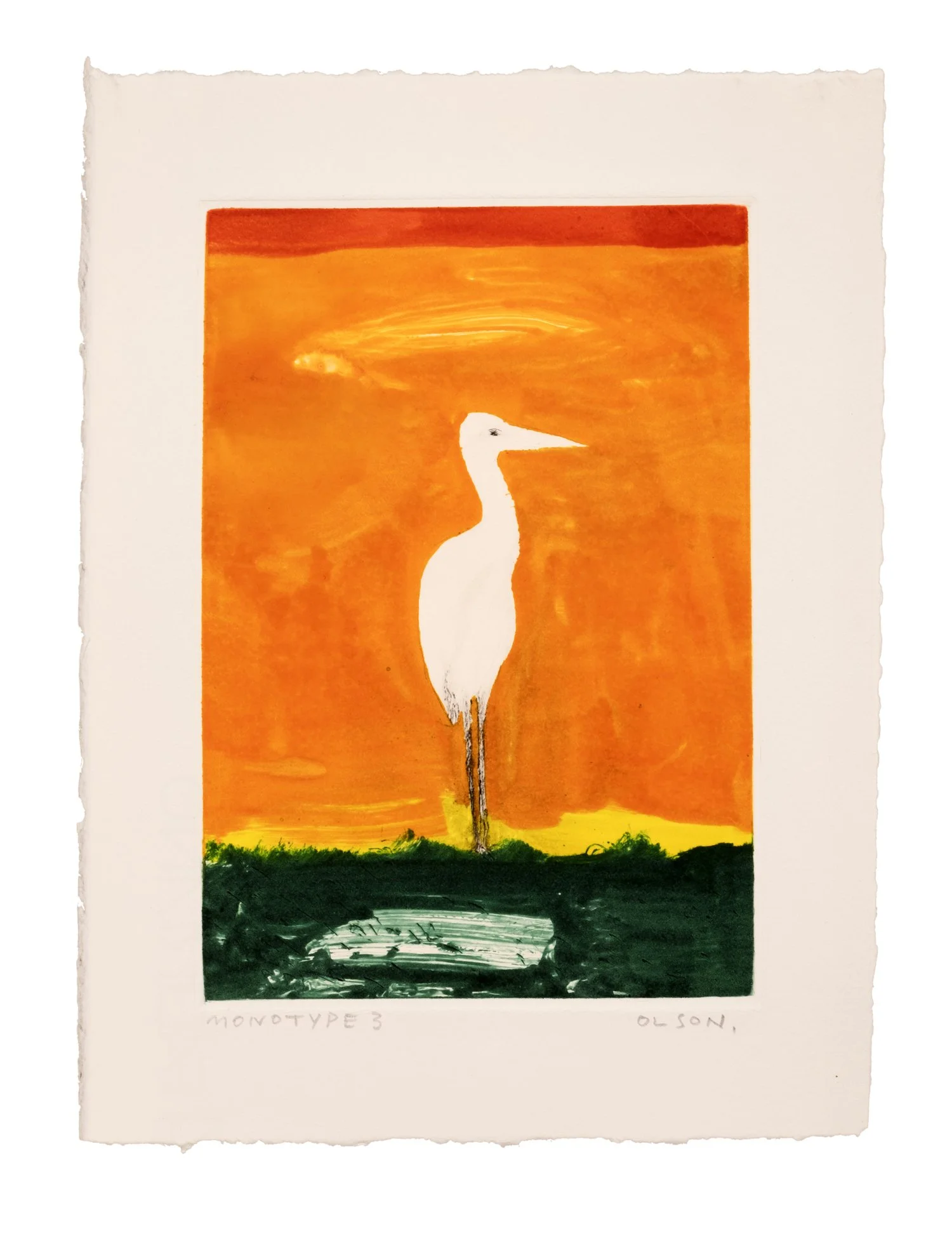 The Crane (Monotype 3)
