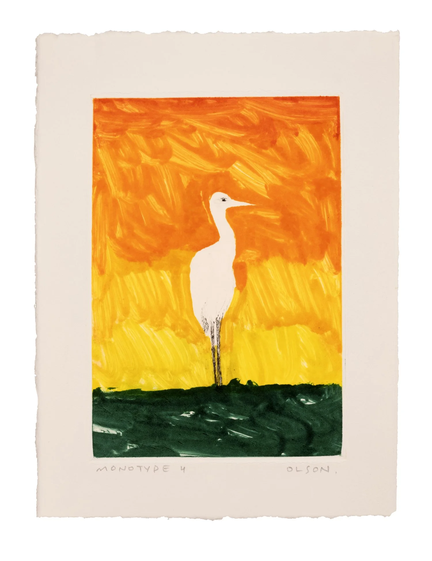 The Crane (Monotype 4)