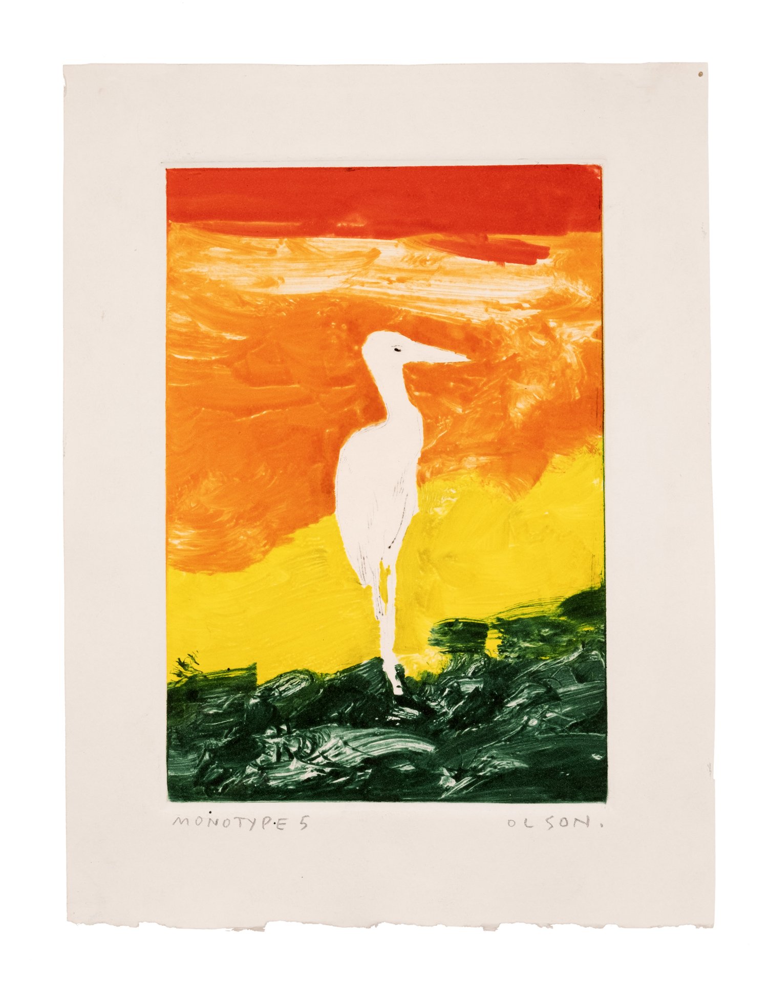 The Crane (Monotype 5)