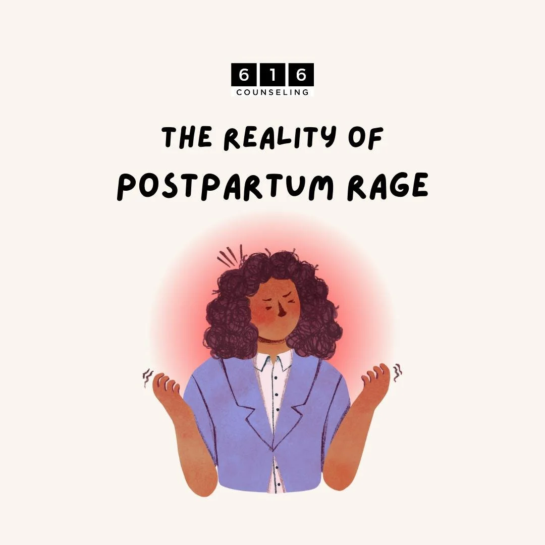 Postpartum rage is real&mdash; and much more common than many people realize. For some new parents, the early months bring not just worry or exhaustion, but bursts of anger, irritability, or intrusive thoughts.

Counseling can help you understand whe