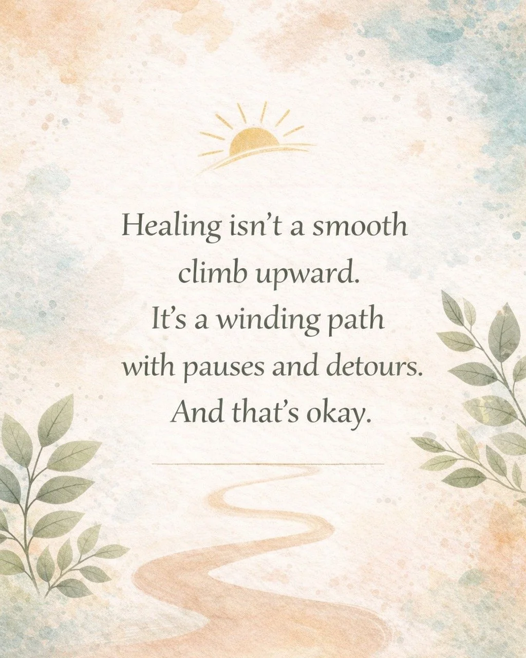 Be patient with yourself. Healing is a journey. 💛

#MentalHealthMatters