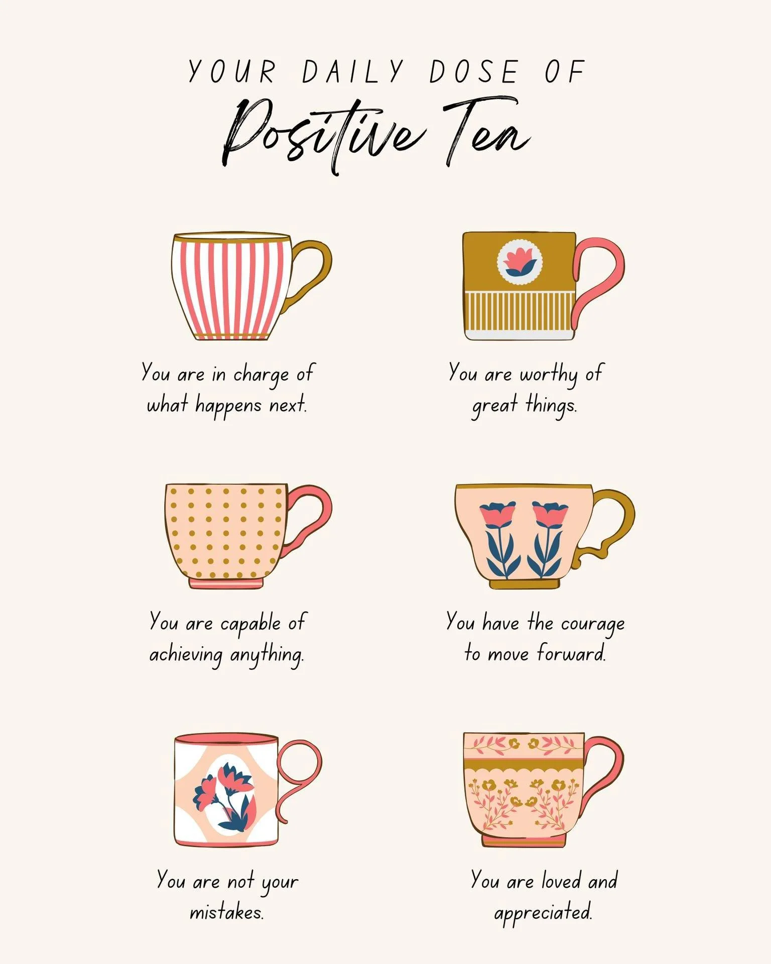 Take a sip and see how you feel. 💛🍵

#MentalHealthMatters