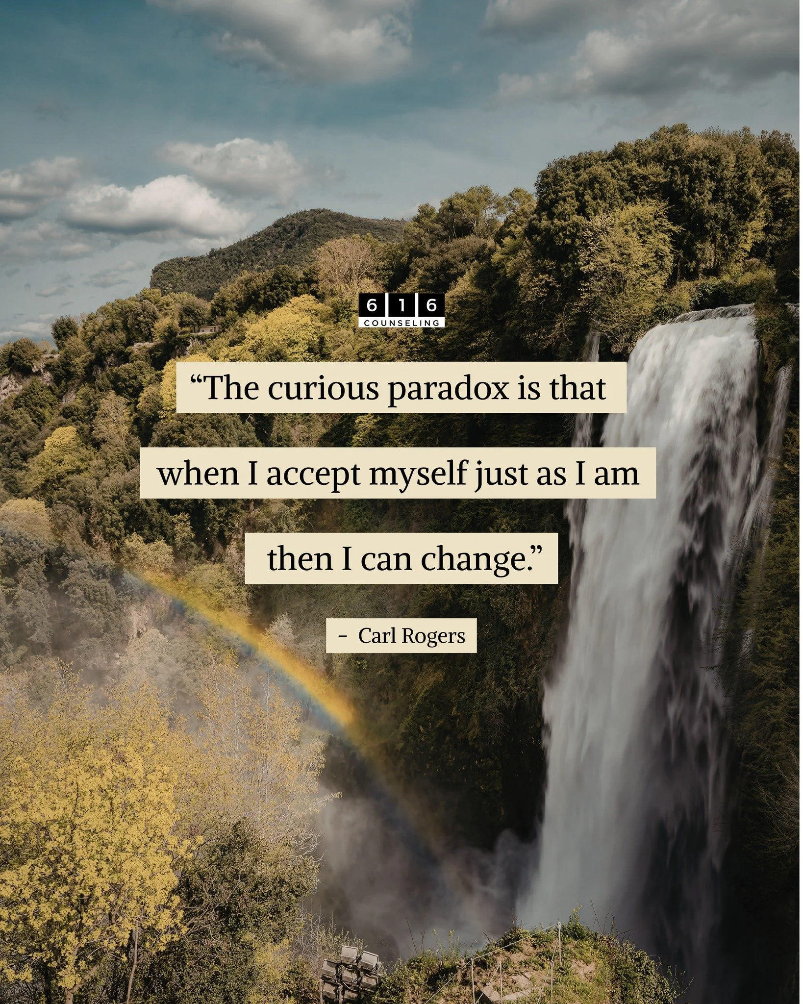 Carl Rogers, the creator of Person-Centered Therapy. 💛