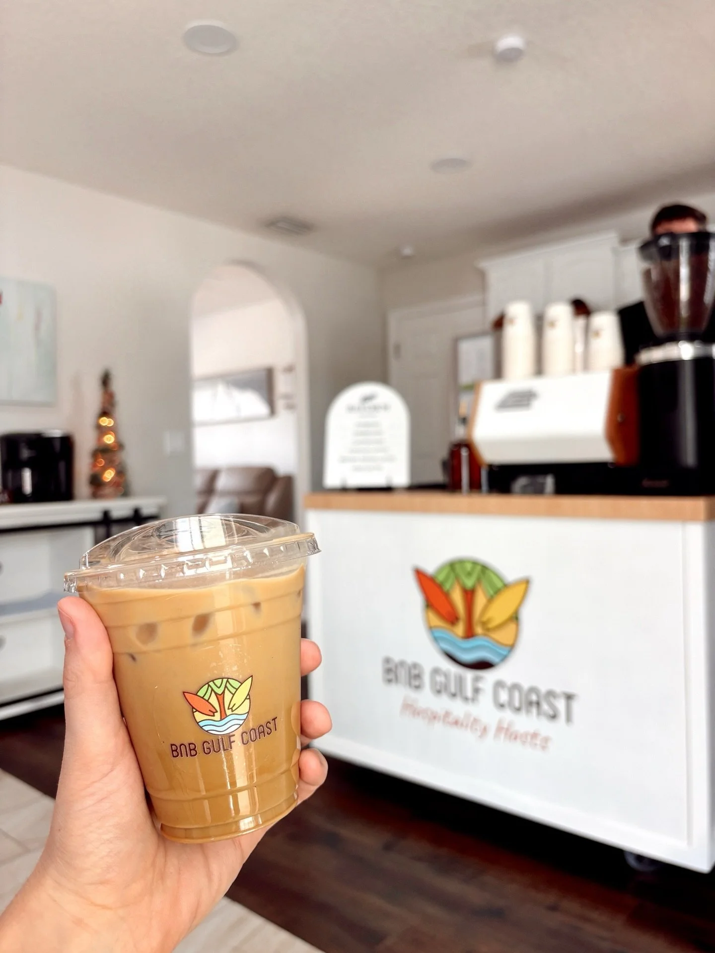 We had the privilege of serving B&amp;B Breeze and their guests at one of their stunning Sarasota properties. As a premier Airbnb rental service.

From custom-branded cups featuring their logo to fully branded cart service, we created a seamless coff