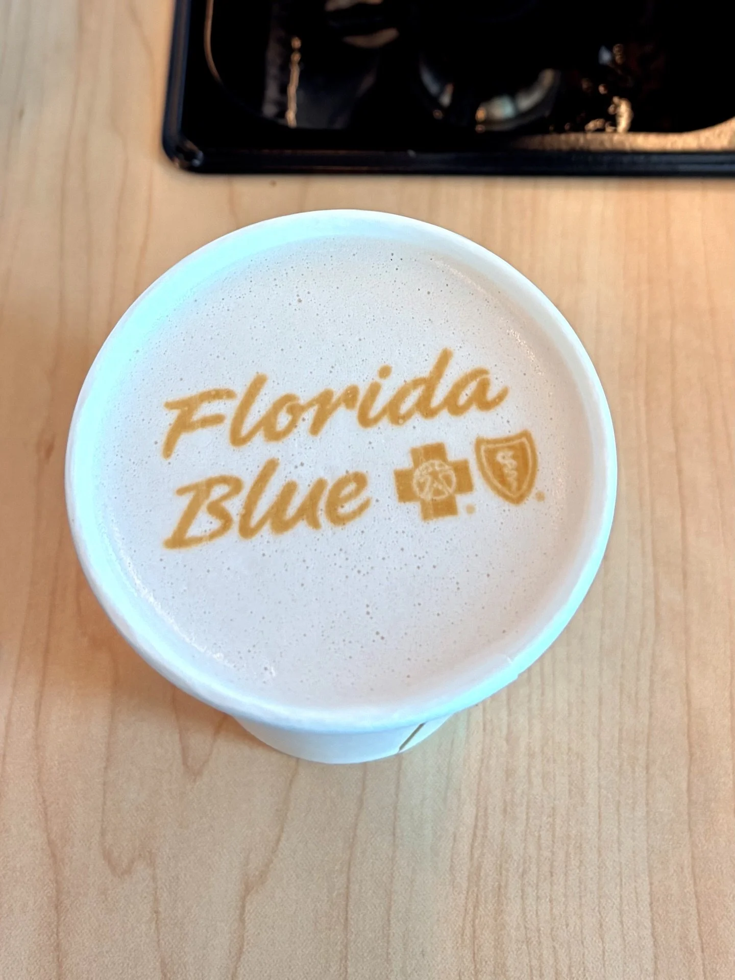 Florida Blue ☕

Custom cart and cup design for their event. Full coffee service with their branding integrated throughout&mdash;logo, colors, the works.

Served their team and clients with lattes, cappuccinos, and specialty beverages. The setup match