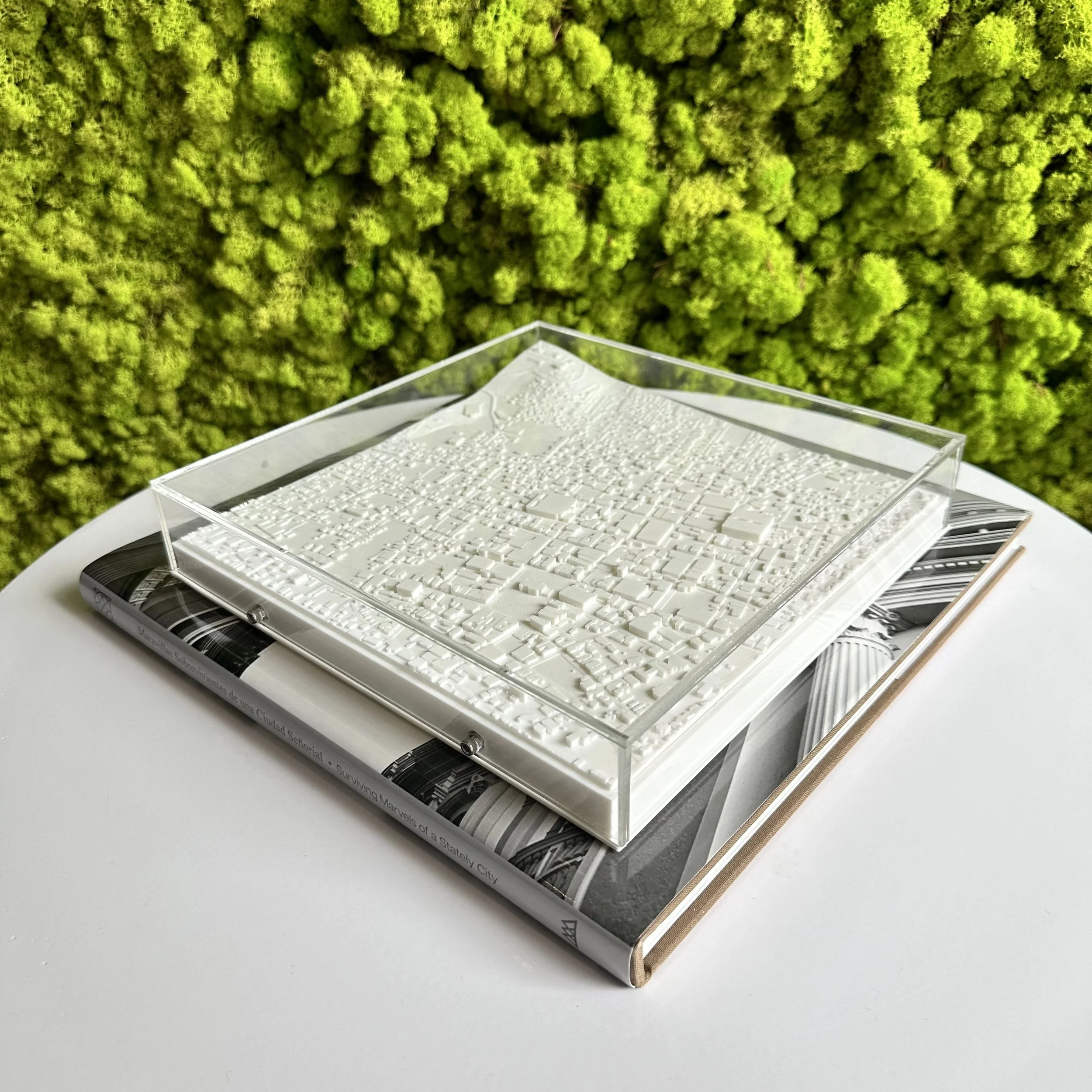 3D printed cityscape of Ponce, Puerto Rico.