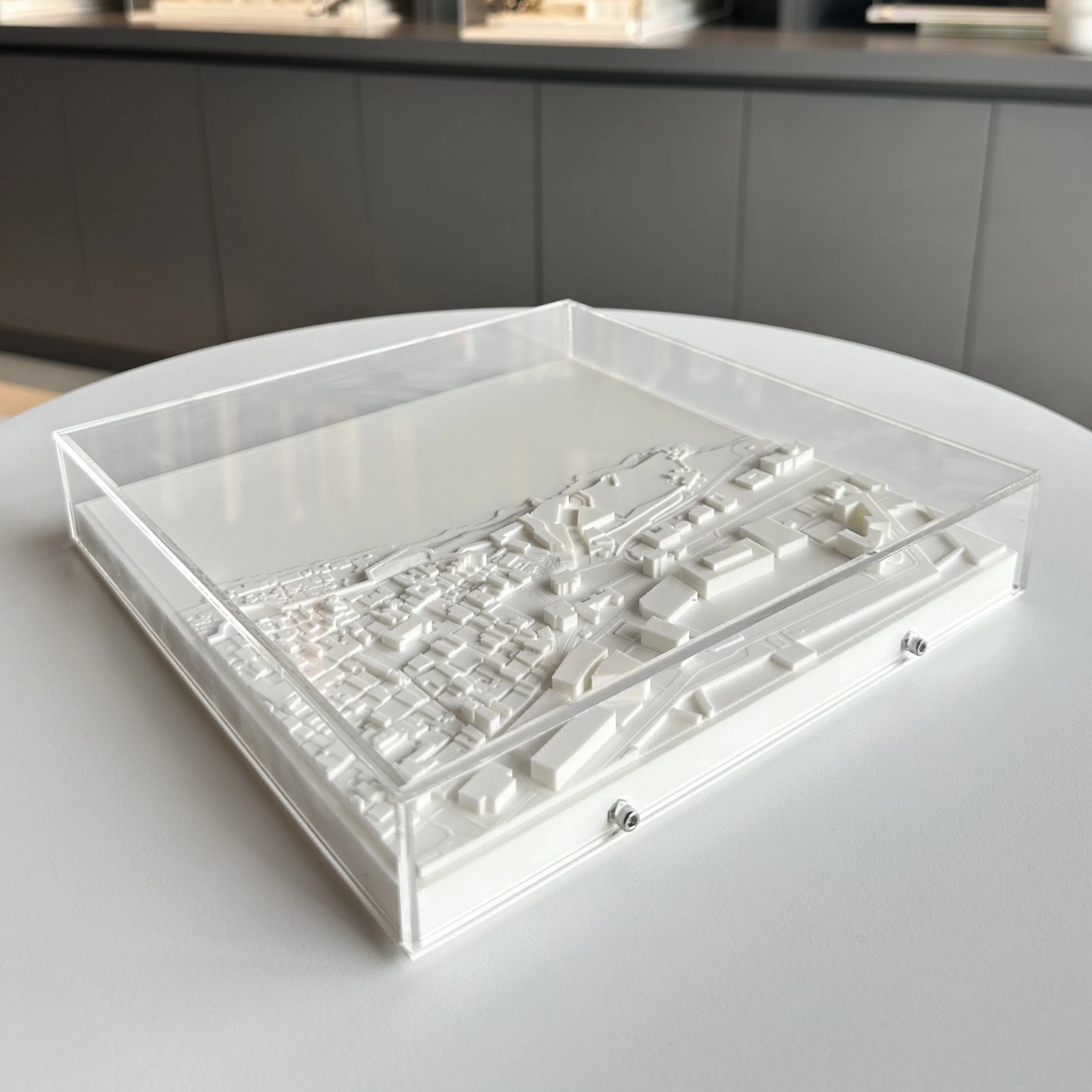 3D printed cityscape of San Juan, Puerto Rico.