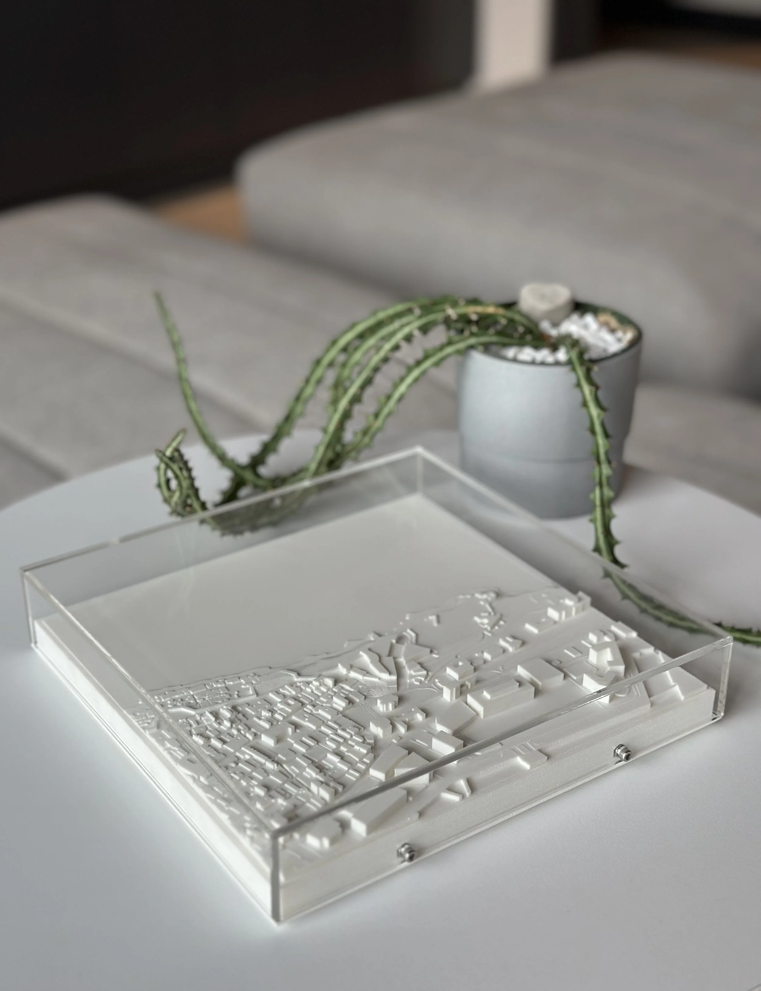 3D printed cityscape of San Juan, Puerto Rico.