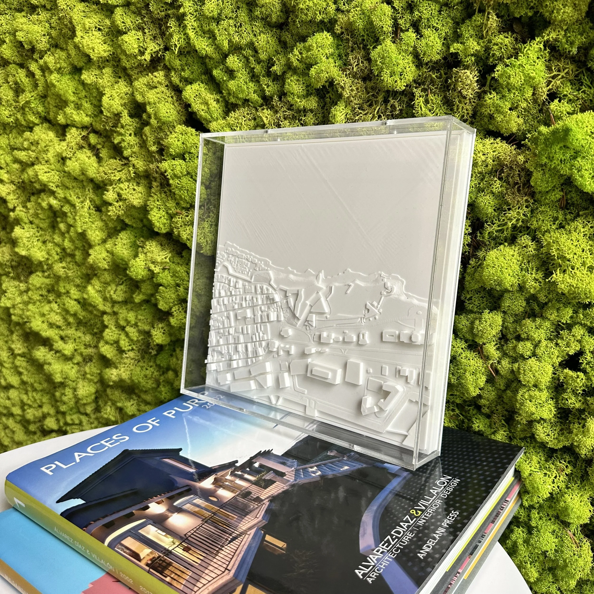 3D printed cityscape of San Juan, Puerto Rico.