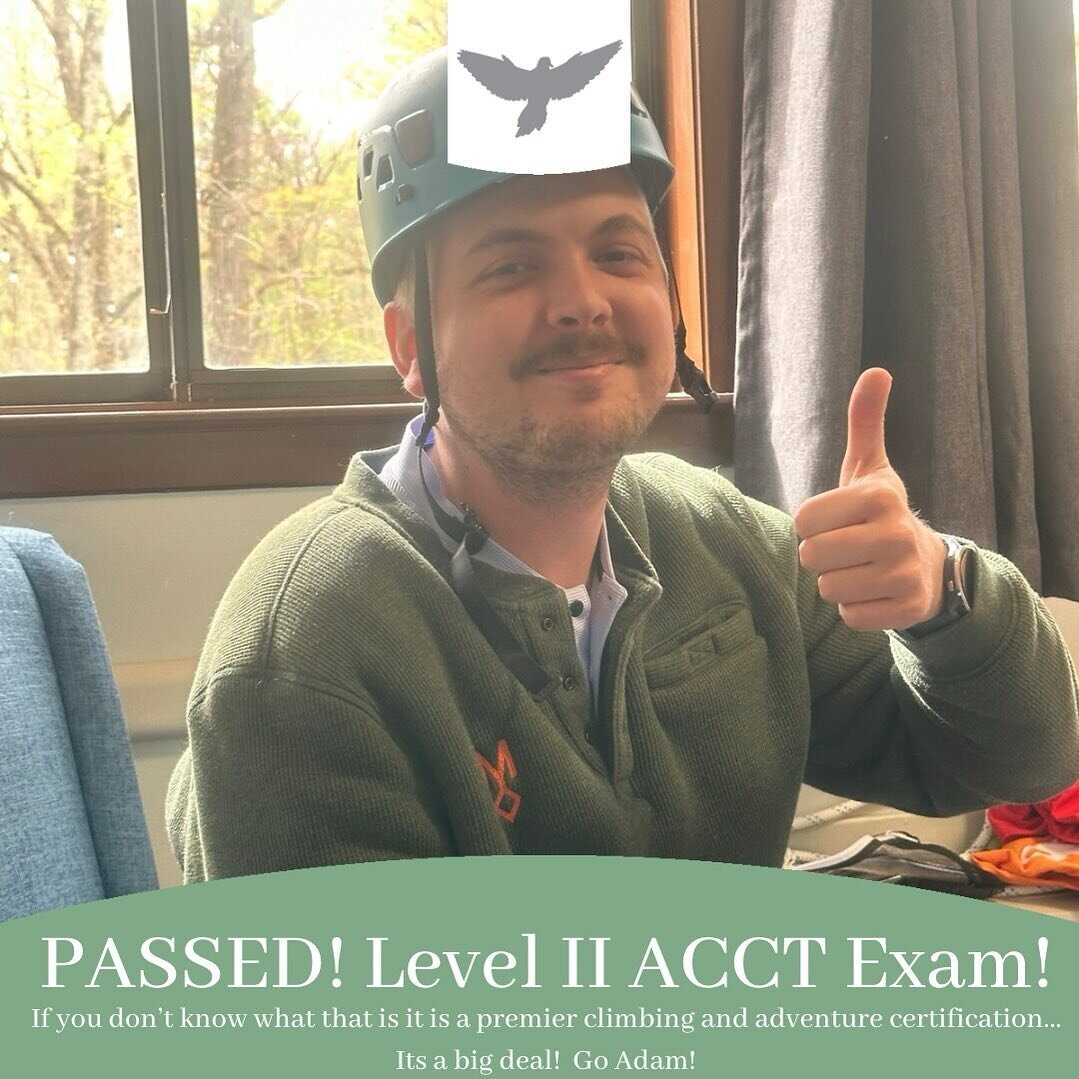 We run a great and safe adventure program thanks to passionate and equipped leaders. Congrats to Adam! 

Book your group&rsquo;s next adventure at https://saintcolumbamemphis.org/teambuilding-adventure