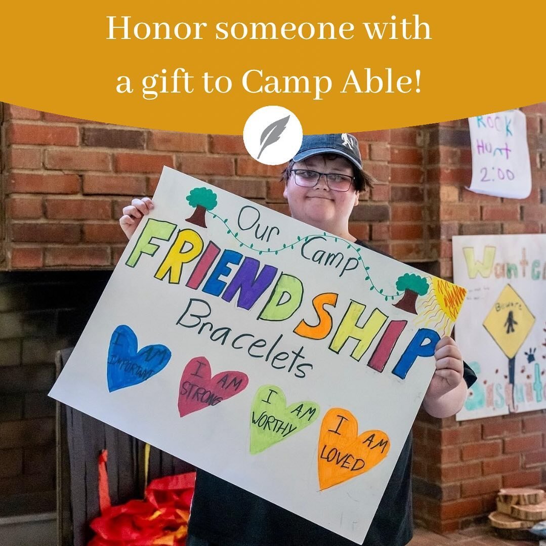 Have someone in mind you want to honor and remember? Our Spring fundraiser for Camp Able for children with special needs and diverse-abilities is here and is a wonderful way to show love and kindness. Of course we will notify your honoree&hellip;we w