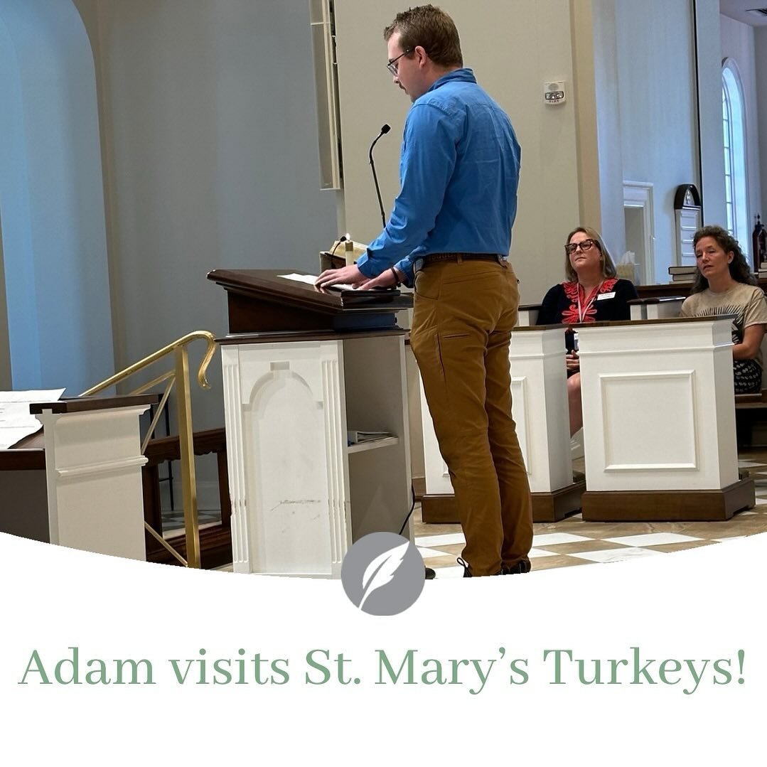 Camp Director Adam Cruthirds was St. Mary&rsquo;s special chapel speaker today!