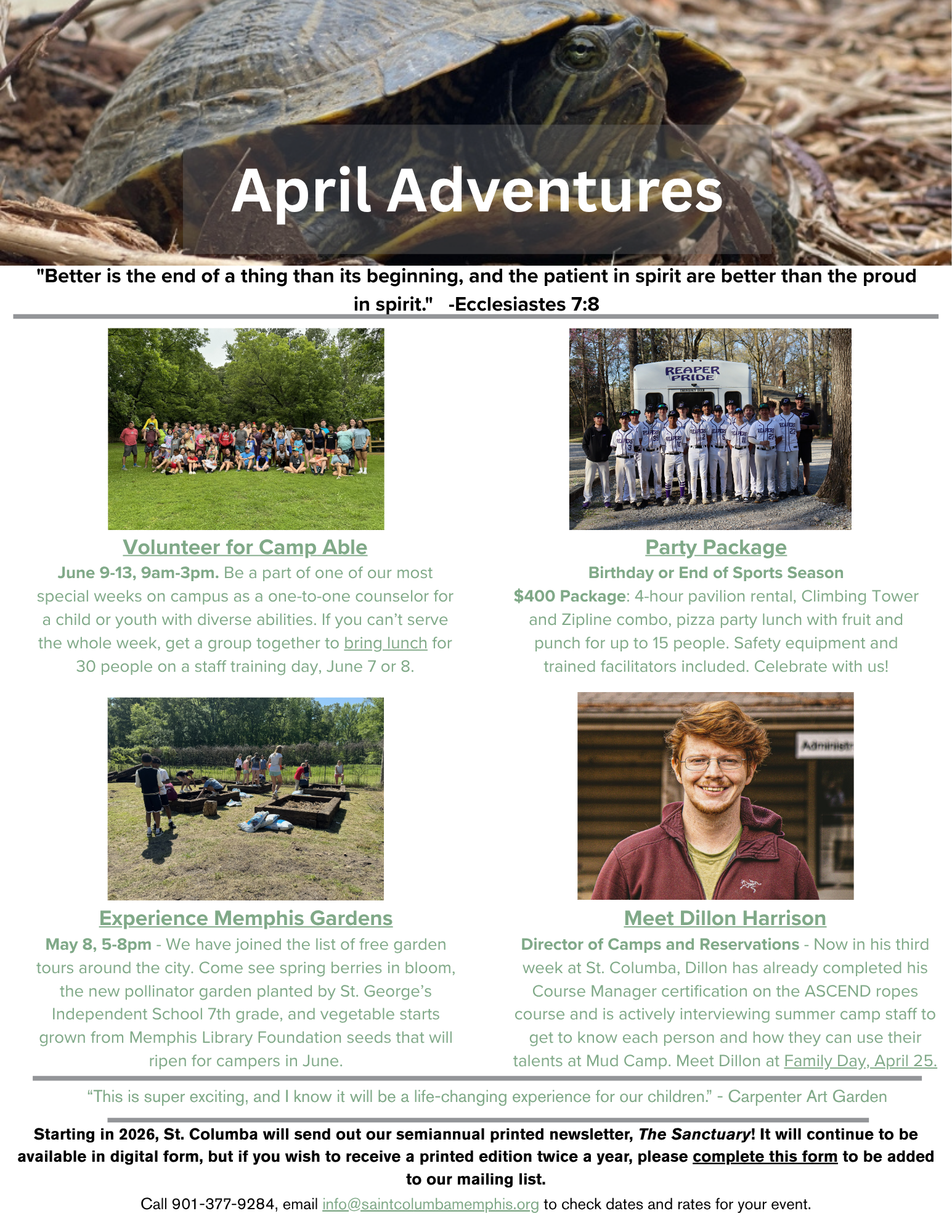 April eNewsletter