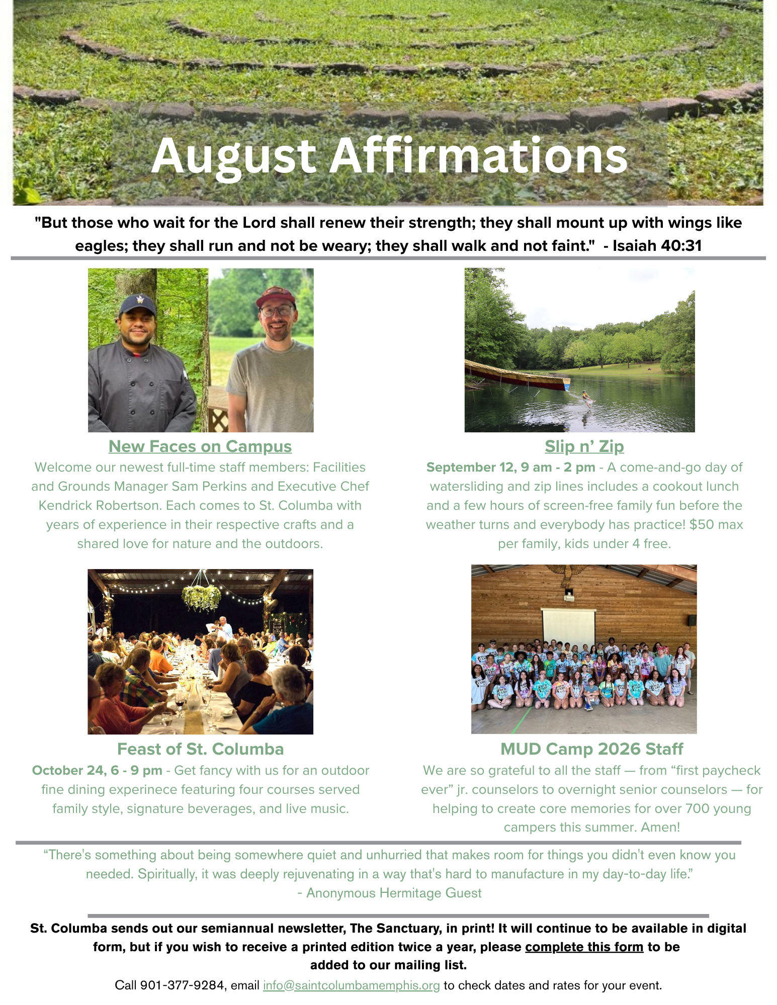 August eNewsletter