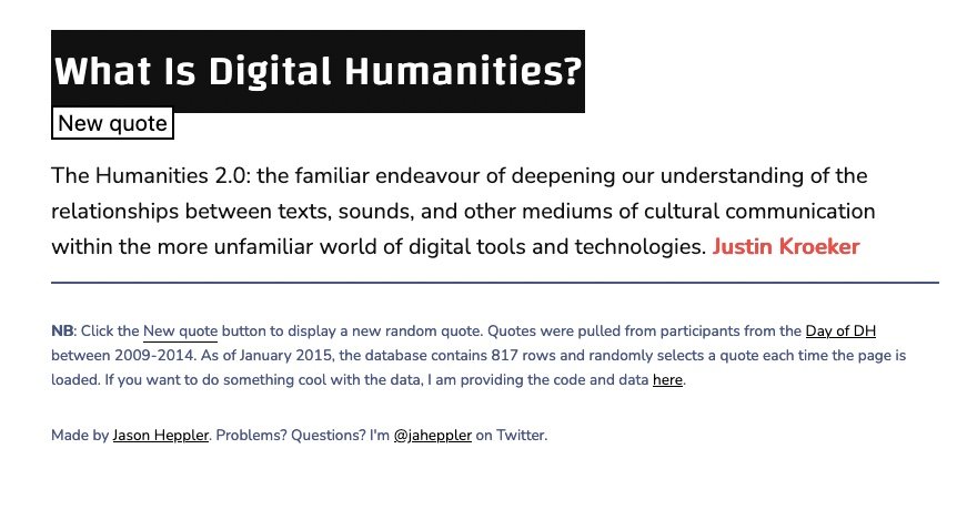 What is Digital Humanities?