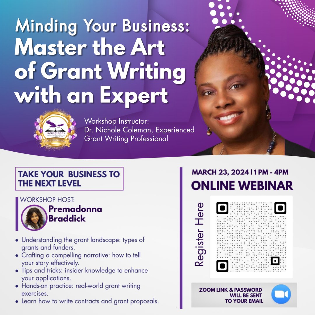 MINDING YOUR BUSINESS: MASTER THE ART OF GRANTWRITING WITH AN EXPERT 