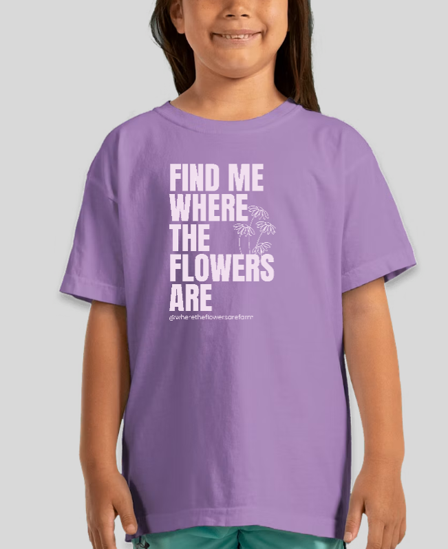 FINAL SALE - Flower Child - Kids Tee Violet