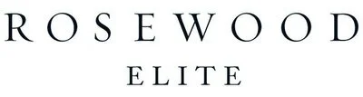 Logo with the words 'Rosewood Elite' in black text on a white background.