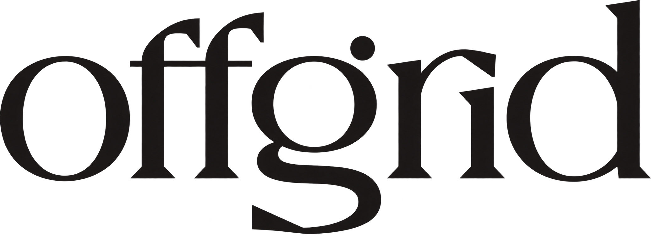 offgrid travel word mark