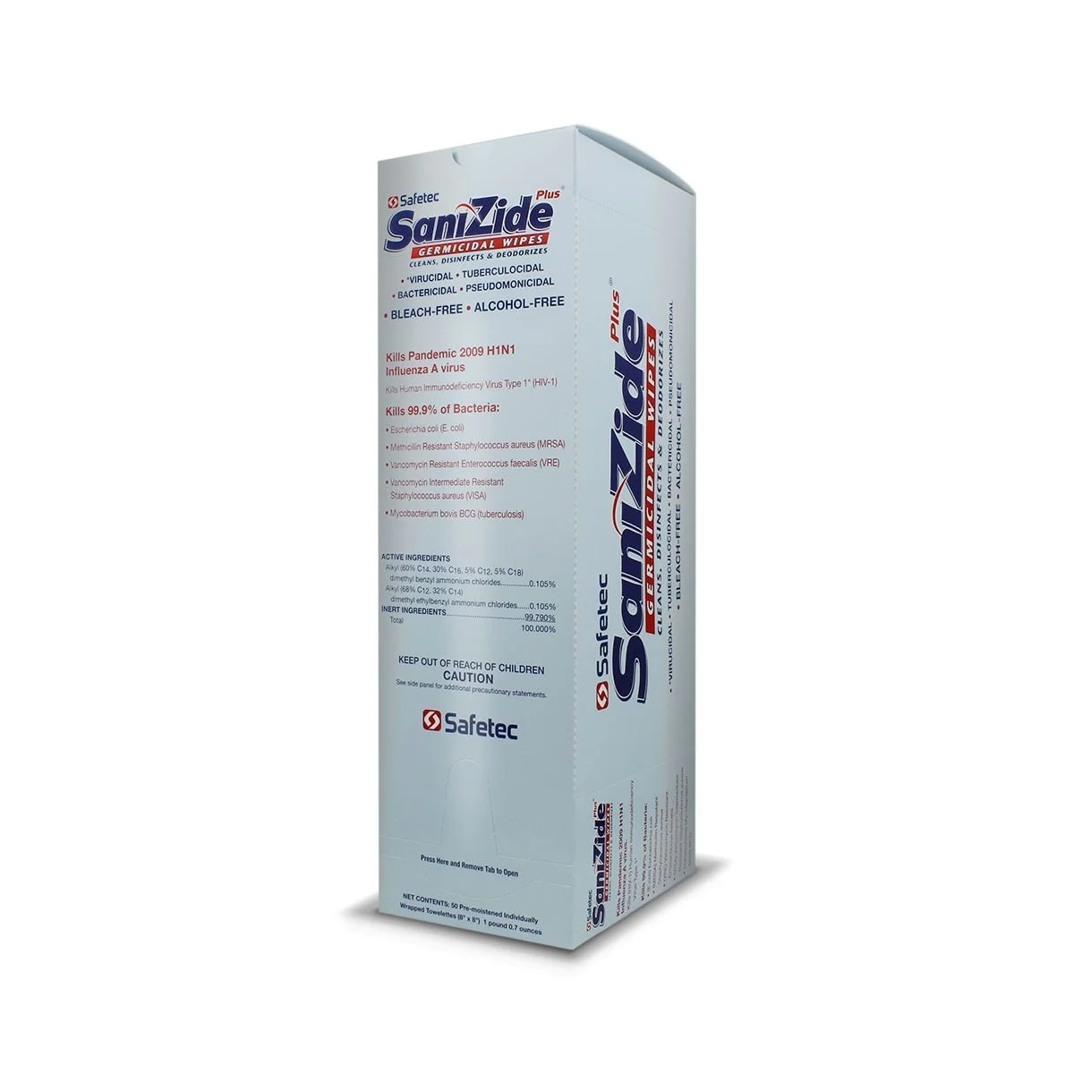 50 Count Box_SaniZide Plus® Germicidal Wipes - Pouch_Left.jpg