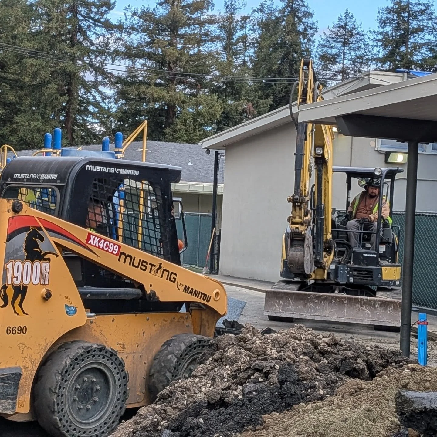 Look what&rsquo;s happening behind the fenced area! 👷&zwj;♂️⚡️
Serano Electric has been hard at work digging trenches for the new electrical wiring that will power our upgraded HVAC system! Soon, all the electrical panels will be installed and conne