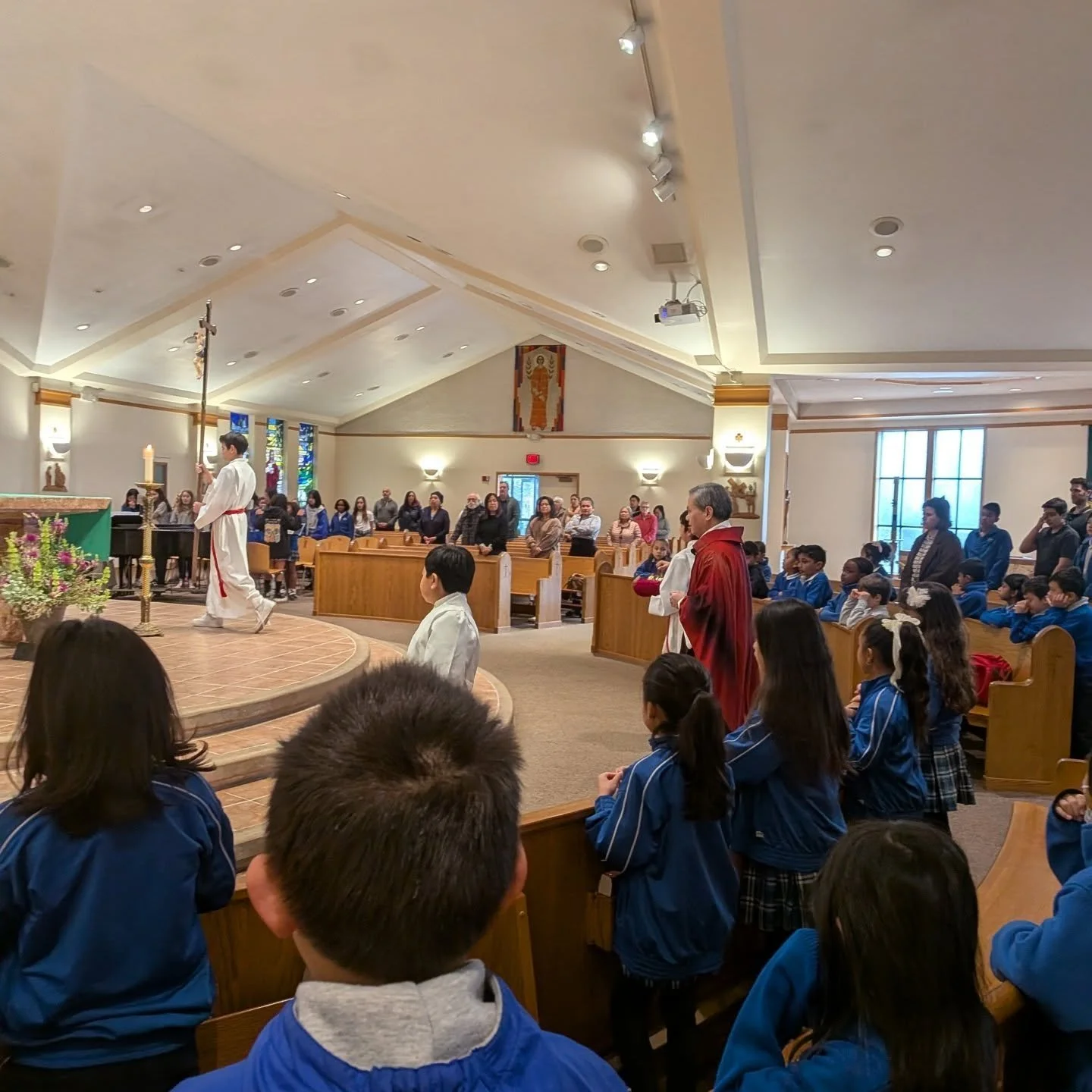 Our 3rd graders did an amazing job leading us in Mass this week! 🙏✨ From their confident readings to their prayerful presence, they truly led with faith and joy. We were also so proud to have our preschool and prekindergarten students join us&mdash;