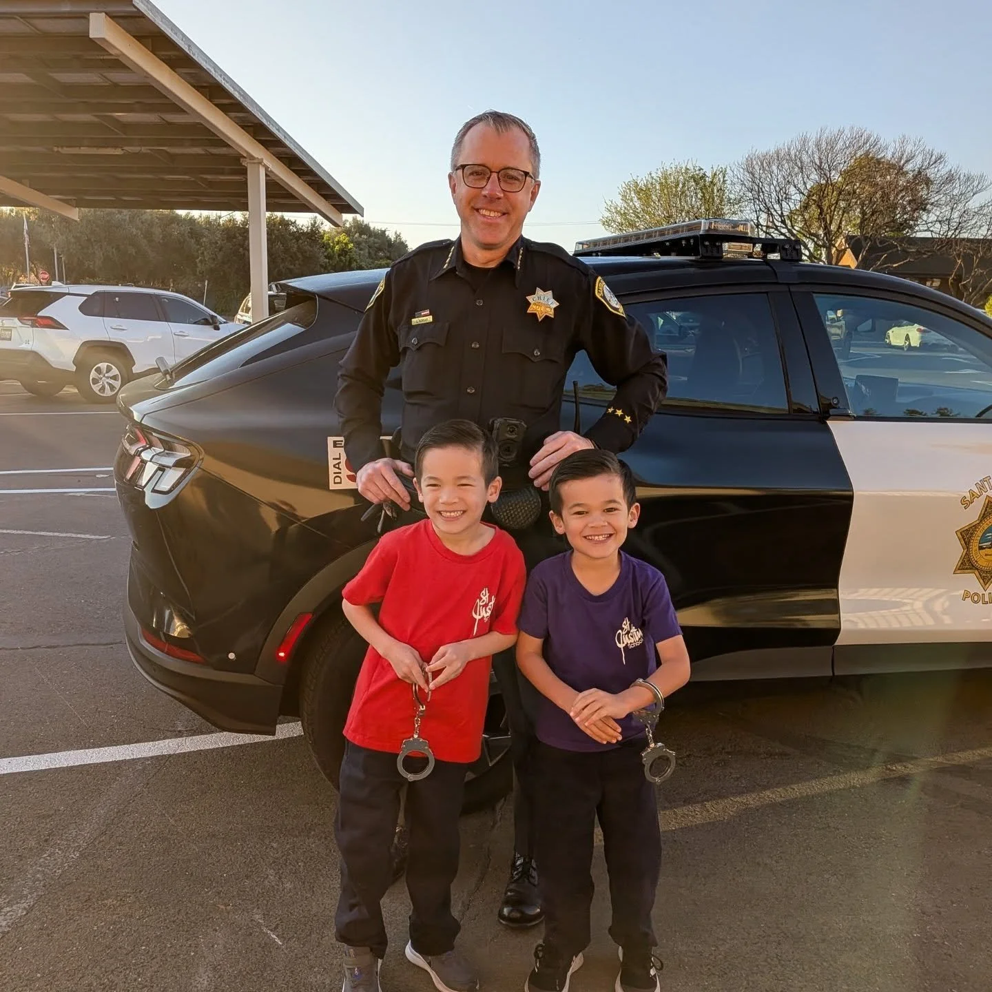 🚔🍩 Auction Item Highlight &ndash; A Ride to Remember! 🍩🚔

One of the most exciting auction items turned into an unforgettable experience! Tanner and Carter had the ride of a lifetime thanks to Chief Morgan. They were able to cruise into school in