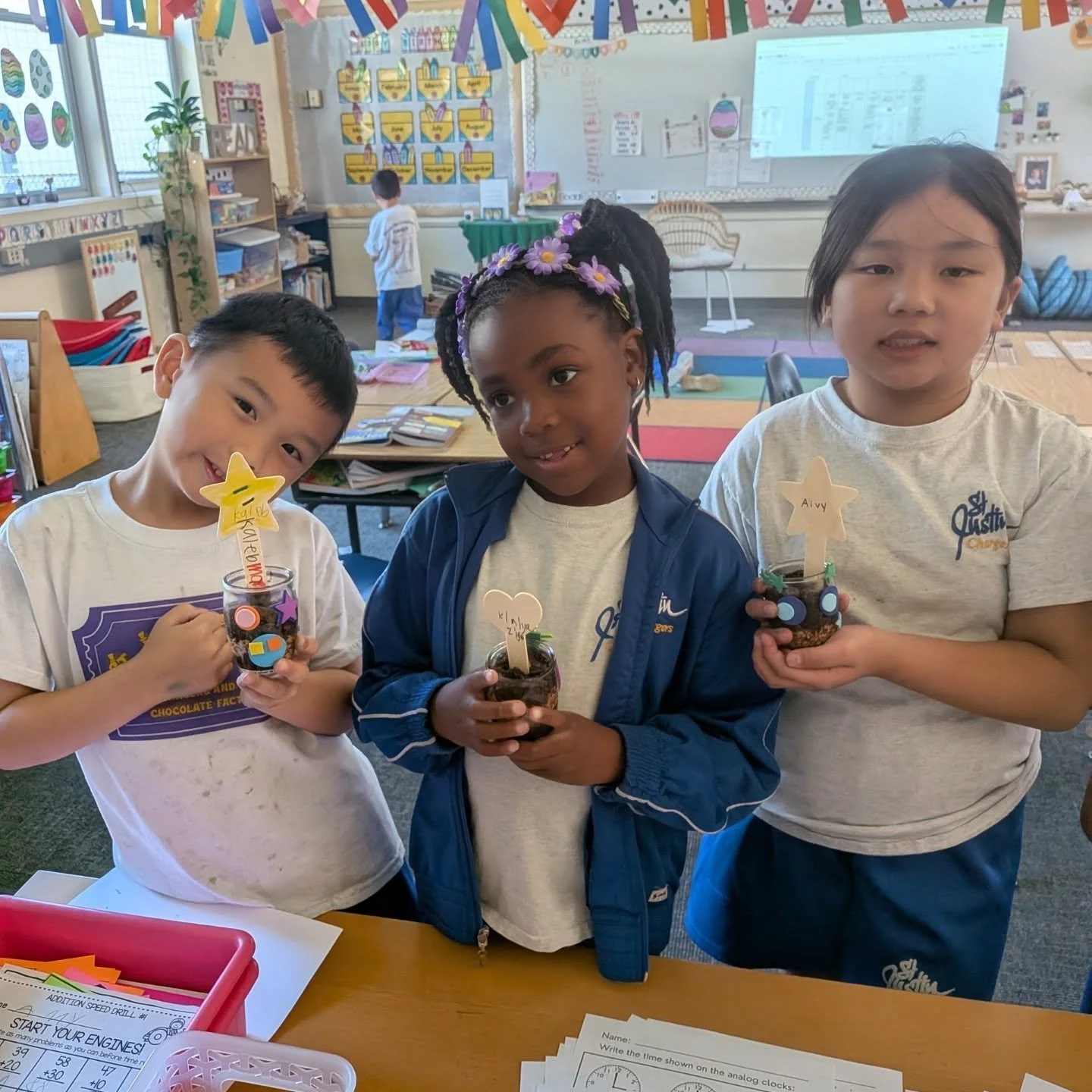 🌱✨ Growing Minds &amp; Plants! ✨🌱

Today in science class, our first graders got their hands a little dirty in the best way when planting seeds! 🌾 They carefully planted their own wheat grass and are excited to observe each step of the growing pro