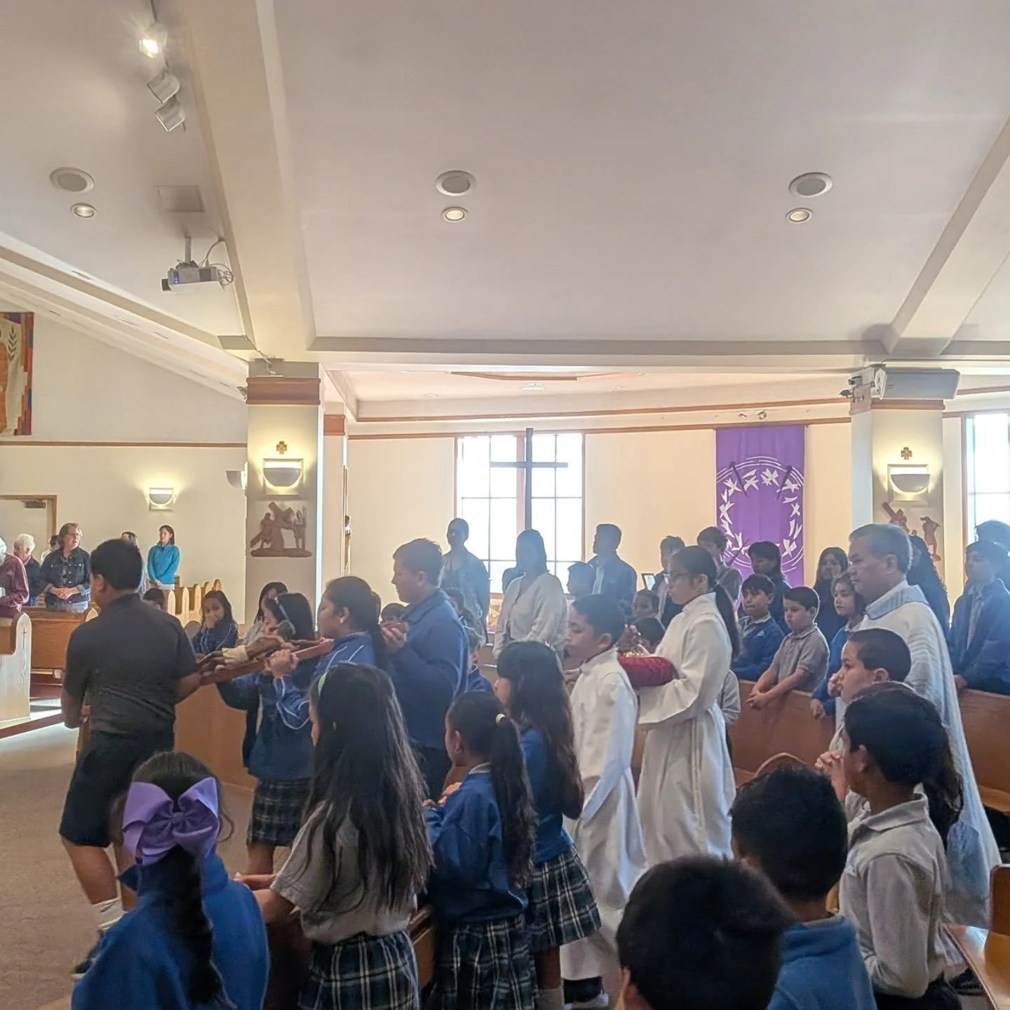 Today our 8th graders did a beautiful job leading us in Mass 🙏✨ Their leadership, reverence, and participation truly set a wonderful example for our entire school community.

A special thank you to Father Gener for taking the time during his homily 