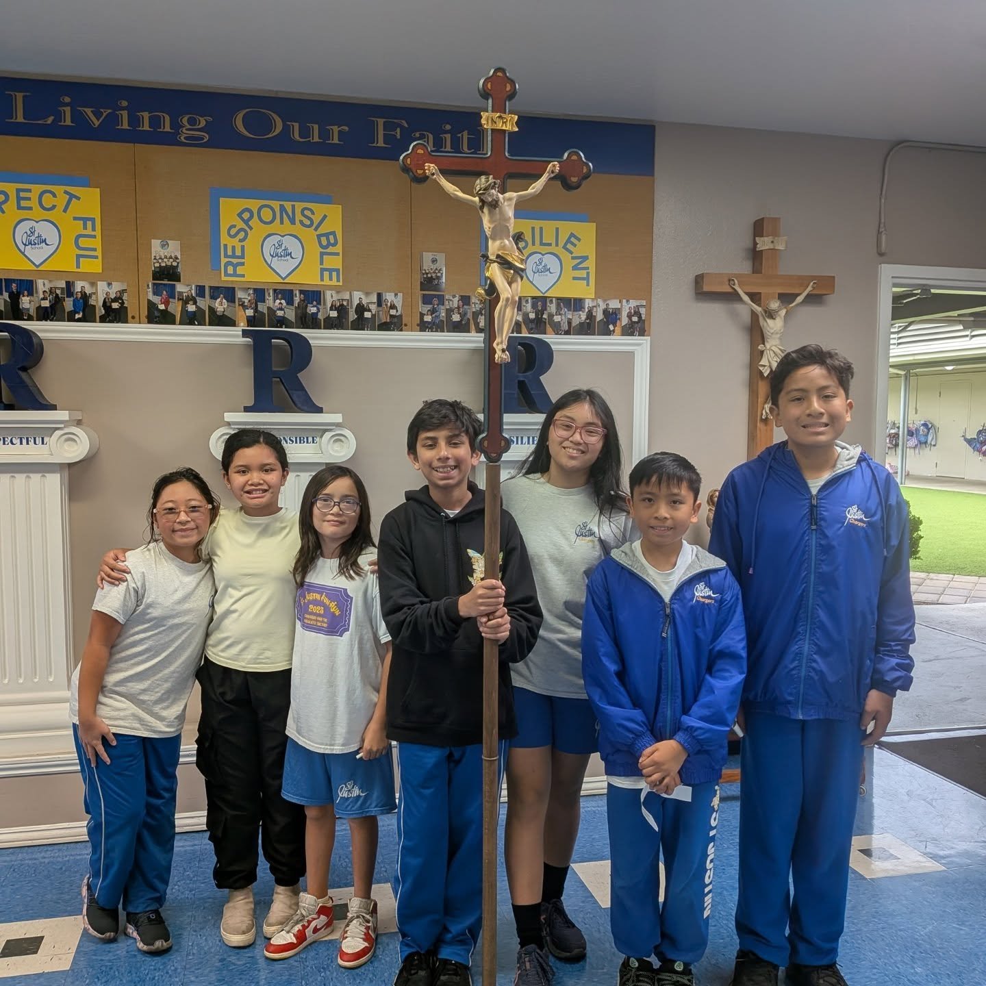 ✨ Called to Serve ✨

Today, some of our amazing altar servers visited classrooms in 3rd through 7th grade to share what it means to serve at Mass. They demonstrated the responsibilities, reverence, and leadership that come with this special role and 