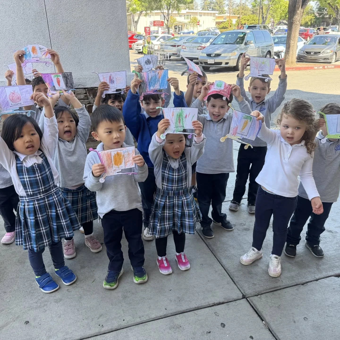 Our Preschool and Pre-K students had the sweetest real-world learning experience on their field trip to Safeway! 🥕🥦🍅

Each student drew a picture of the vegetable they were responsible for finding and buying which brought their learning to life in