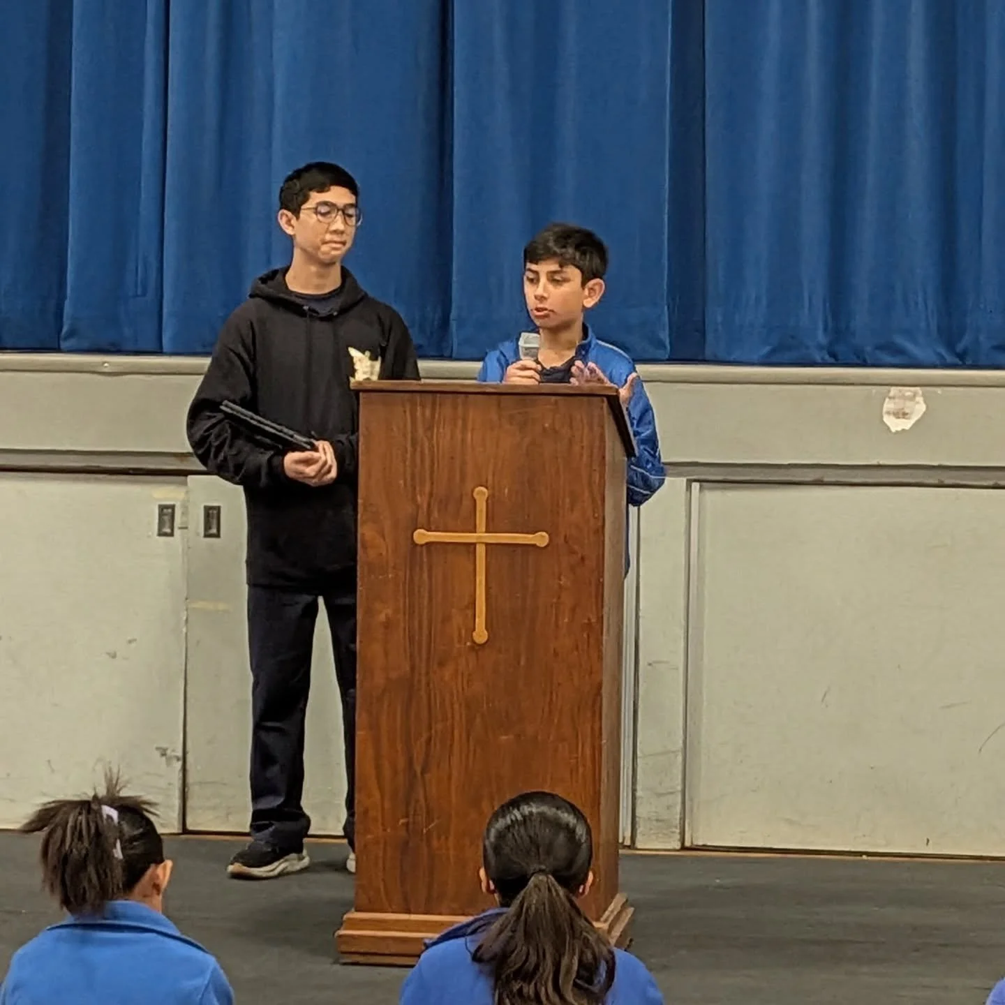Today our current Student Council hosted an exciting and informative assembly for our 4th&ndash;7th graders! 🎤✨

Students learned all about what it means to be part of Student Council and the important roles each position plays in serving our school
