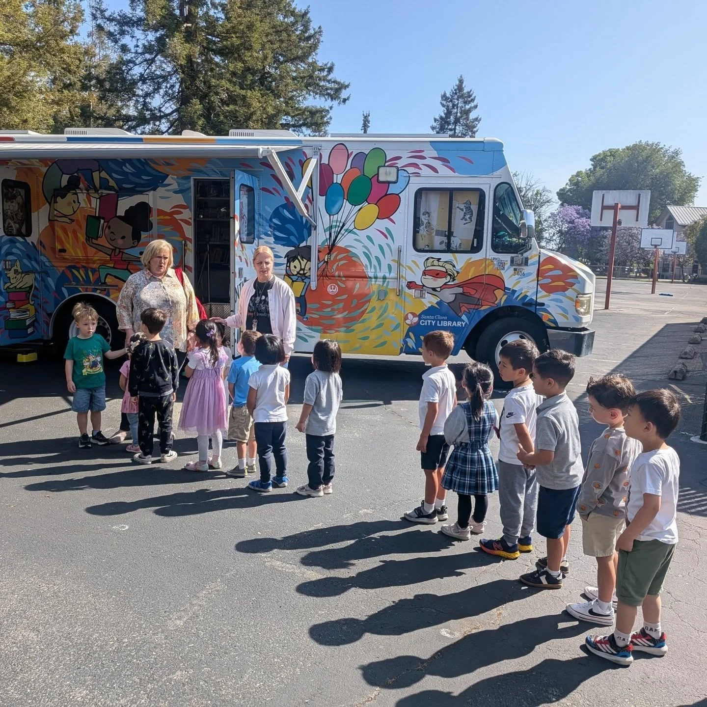 📚🚍 What a fun and special day at St. Justin School today!

Our students from Preschool through 8th grade had the opportunity to visit the Book Mobile right in our school parking lot! The excitement on their faces as they climbed aboard, explored th