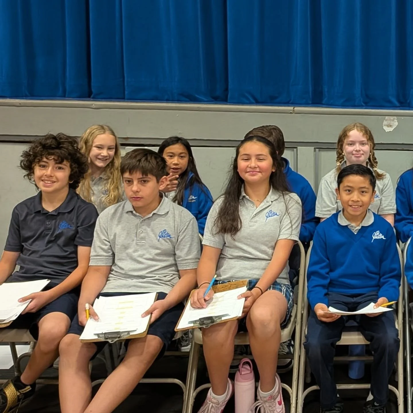 What an exciting day at St. Justin School! 🎉 Part 2

Today, 32 students bravely stepped up to give their Student Council speeches, sharing their ideas, leadership goals, and school spirit with our community. We are so proud of every student who gave