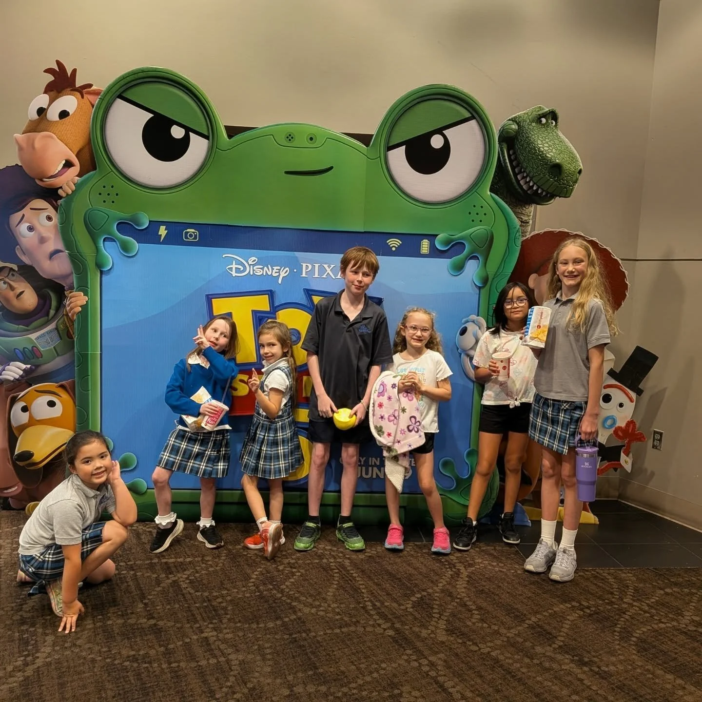 Ms. Julie and Mrs. Sabbatini had the BEST time celebrating their Auction Experience at the movies! 🎬🍿

They rented out an entire theater to watch the Super Mario Galaxy Movie with 9 lucky students! Everyone enjoyed hot dogs, popcorn, soda, and frui