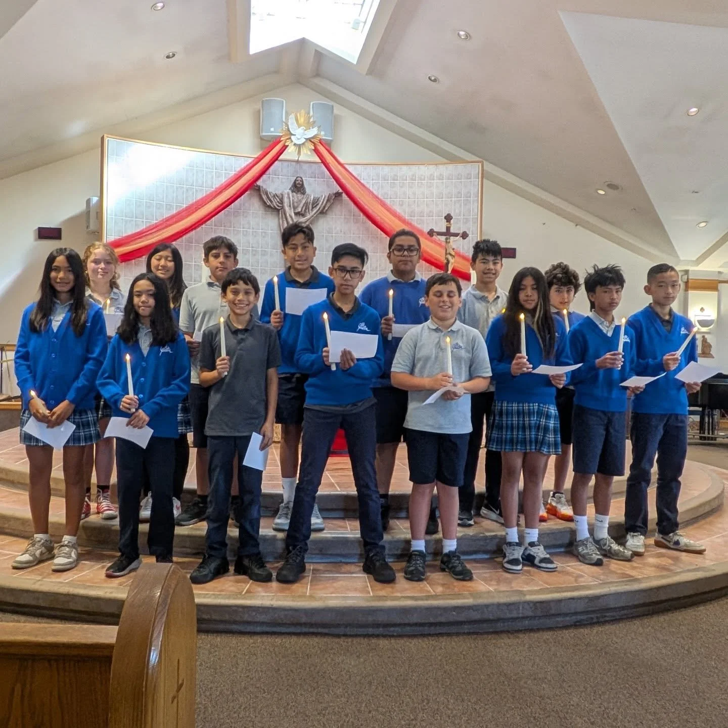 Today, our current Student Council members officially handed over their leadership roles to our newly elected Student Council members during a beautiful and meaningful ceremony. The lighted candle symbolized the passing of leadership, responsibility,