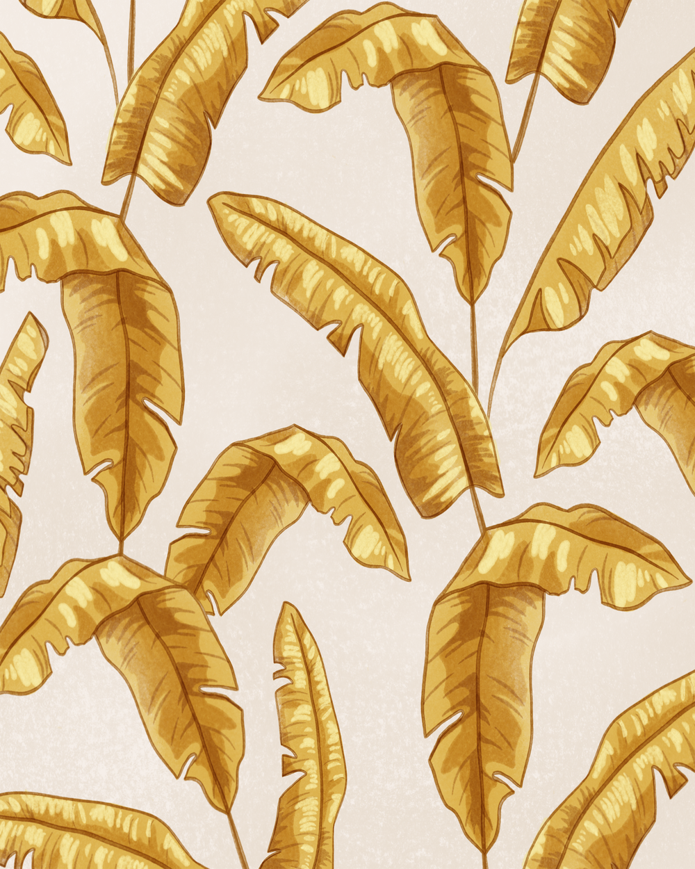 GoldTropicalLeaves+Art+Print.png