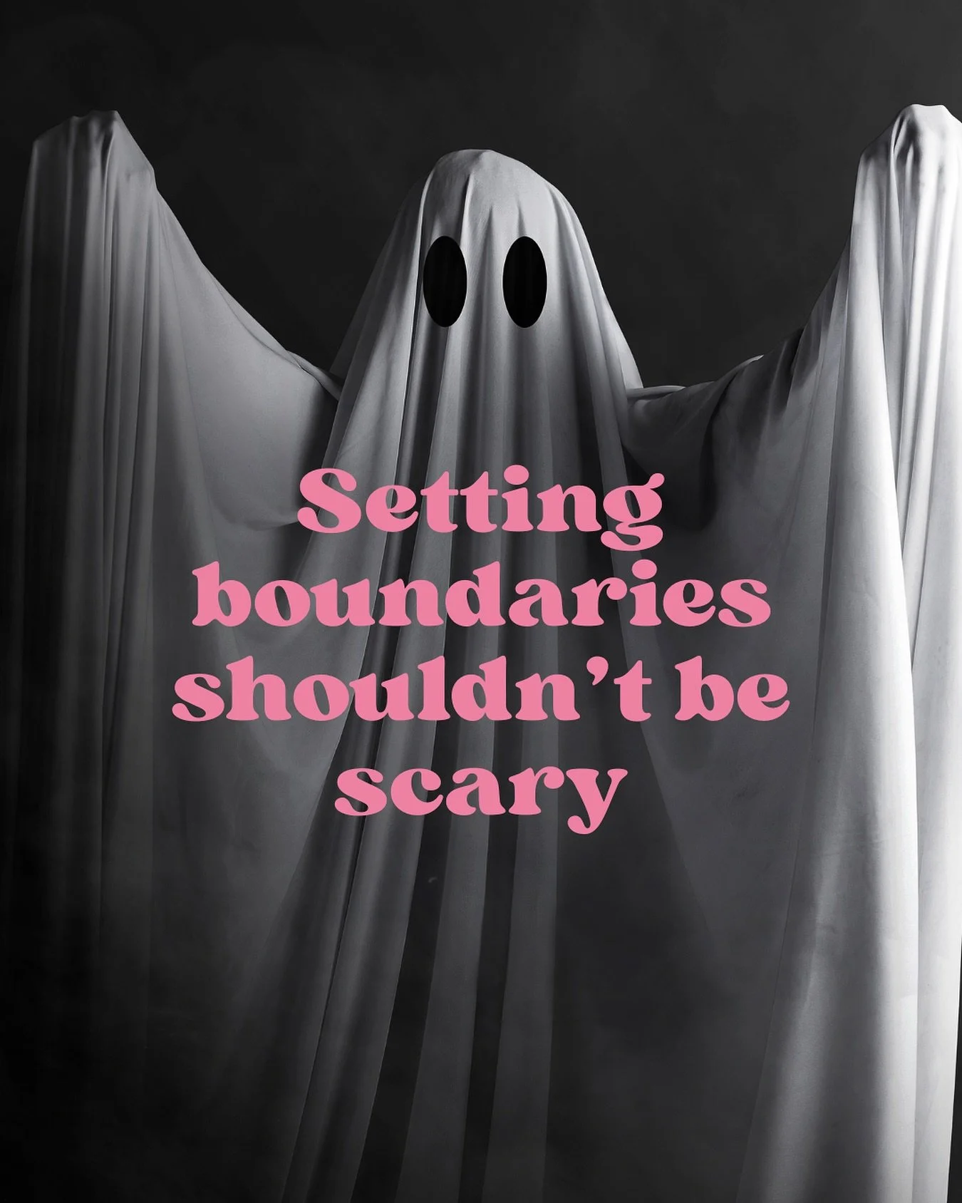 It’s Halloween week, so let’s talk about something that tends to spook people...setting boundaries.
And I get it, putting in place boundaries can feel really daunting. Especially if you are someone who is used to saying yes and putting o