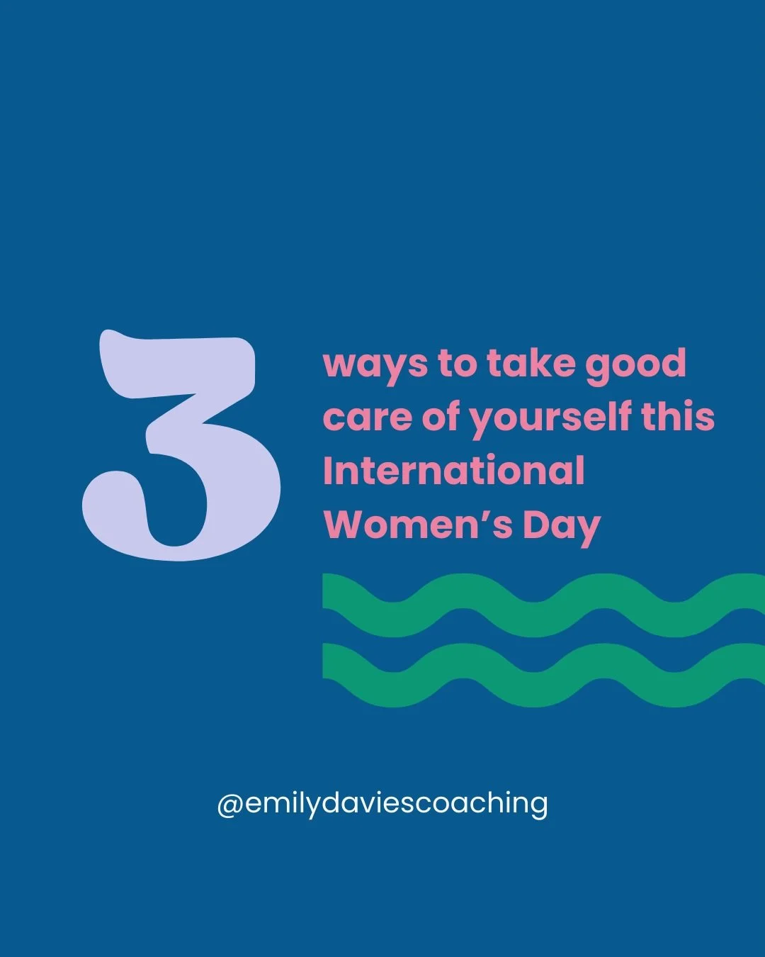 Women are often so busy looking after everyone else and holding everything together, that they forget to look after themselves too. 

So today, on International Women&rsquo;s Day, I wanted to share 3 ways that you can make sure you&rsquo;re taking go