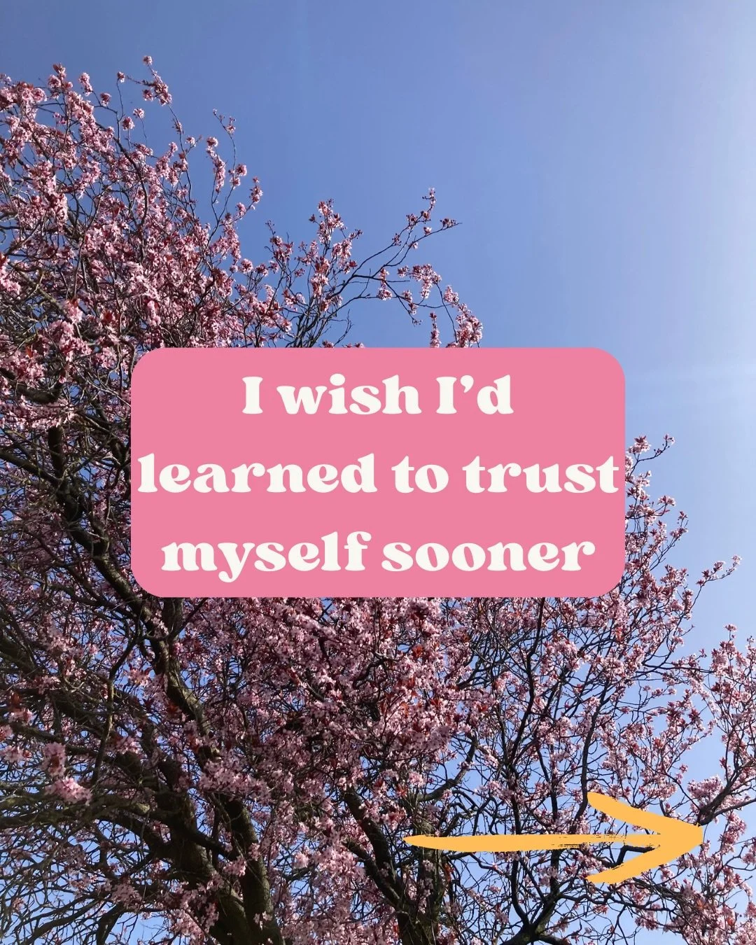 Do you trust yourself?

I used to think self-trust would be something I could have once I&rsquo;d reached a certain milestone or achievement. 

That I would start trusting myself once I&rsquo;d proven to myself that I could.

But the opposite is true