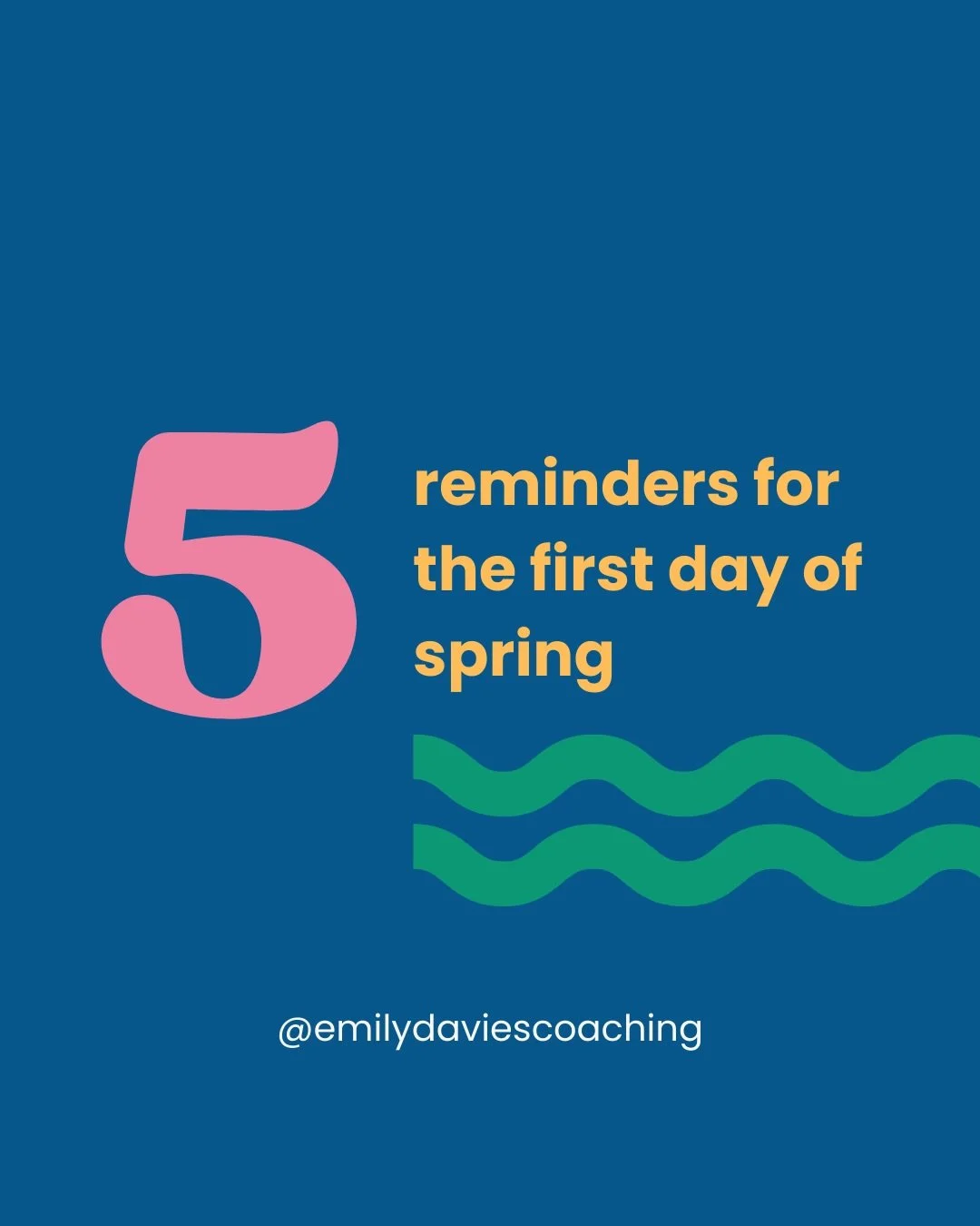 It&rsquo;s the first day of spring and I am so ready for it!

Here are 5 reminders that will support you to gently thrive this season. 

What are you looking forward to this spring?