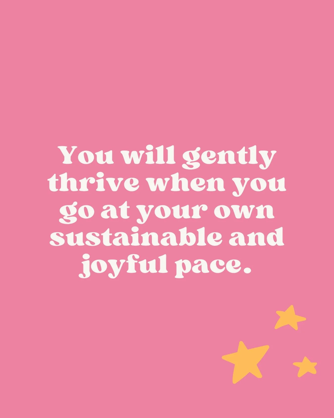 Gently thriving is all about creating an environment where you can pursue your dreams and goals in a way that works best for you. 

So for me, that is working towards my goals without hustling and urgency. It&rsquo;s without comparing my story to any