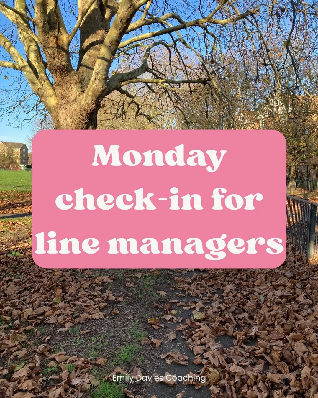 Line managers, you spend your weeks making space for other people. 

So here is a gentle invitation to make a little space for yourself before the week gets going.

Grab a notebook and a cuppa, pick one or two of these prompts and spend a couple of m