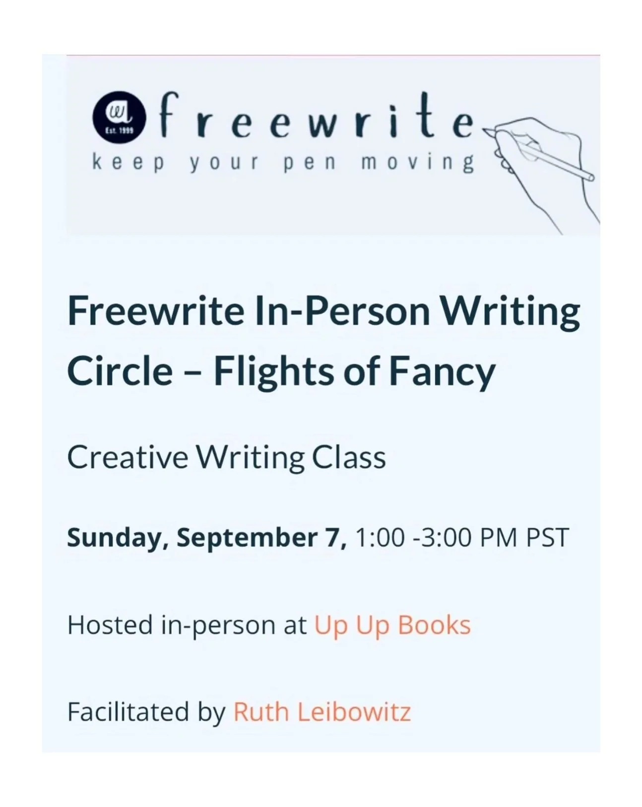 Freewrite w/ Write Around Portland