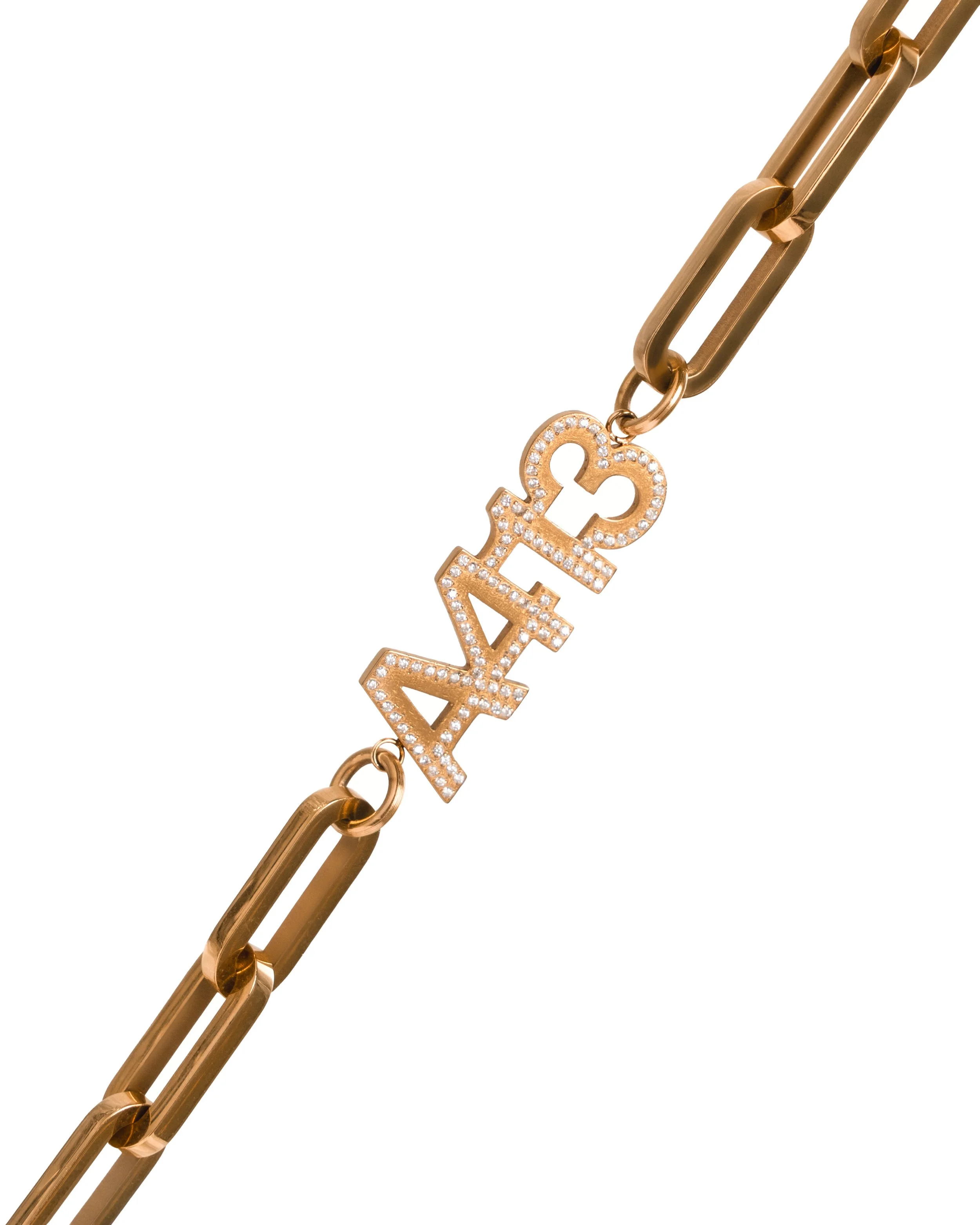 CHAINLINK — 18k Gold with Stone Setting