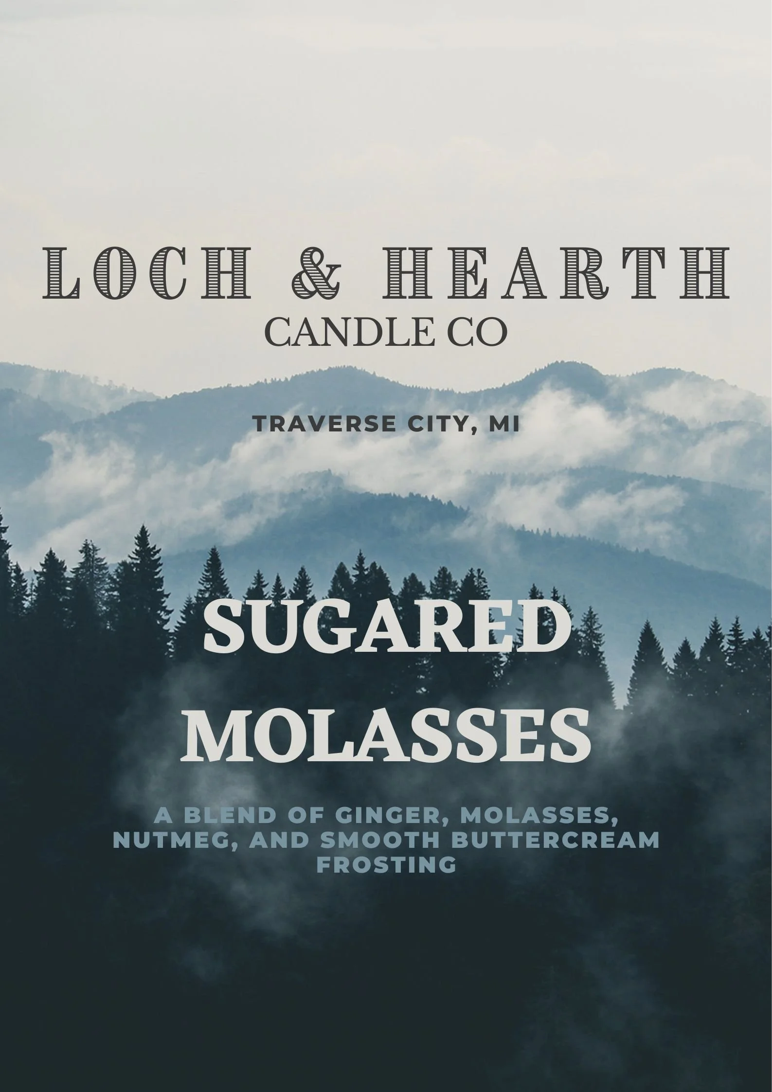 Sugared Molasses - 8.5oz Soy Candle