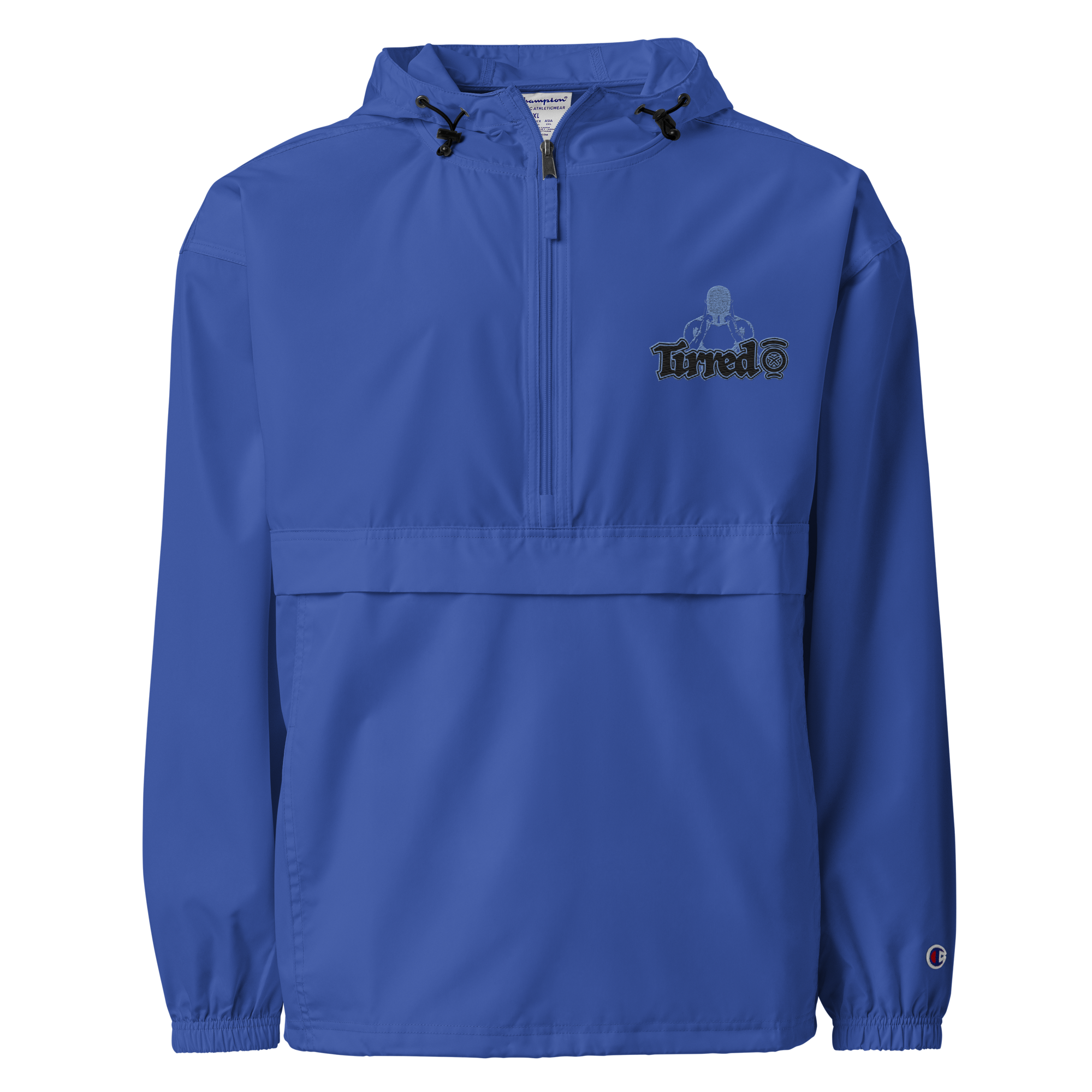 unisex-champion-packable-anorak-royal-blue-front-69d416e76fa3b.png